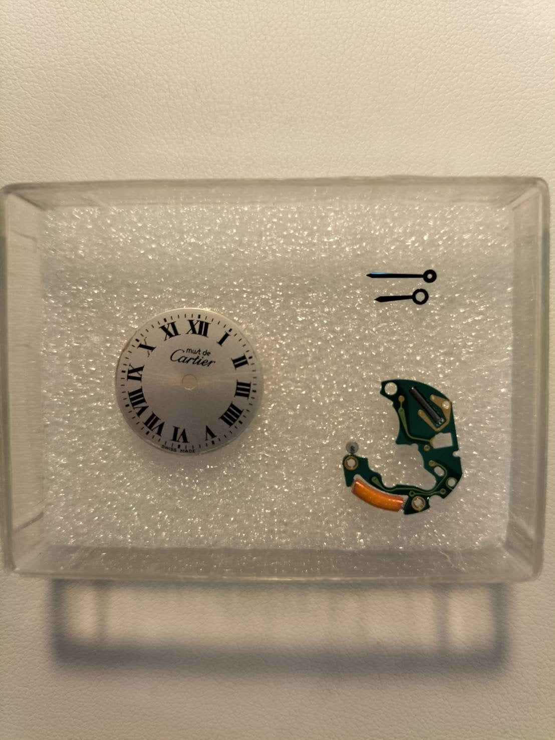 Cartier Must Trinity W1010644 / 2735 Quartz Cal.157 SV925 Leather Genuine D-buckle (GP) Silver Roman dial Overhauled