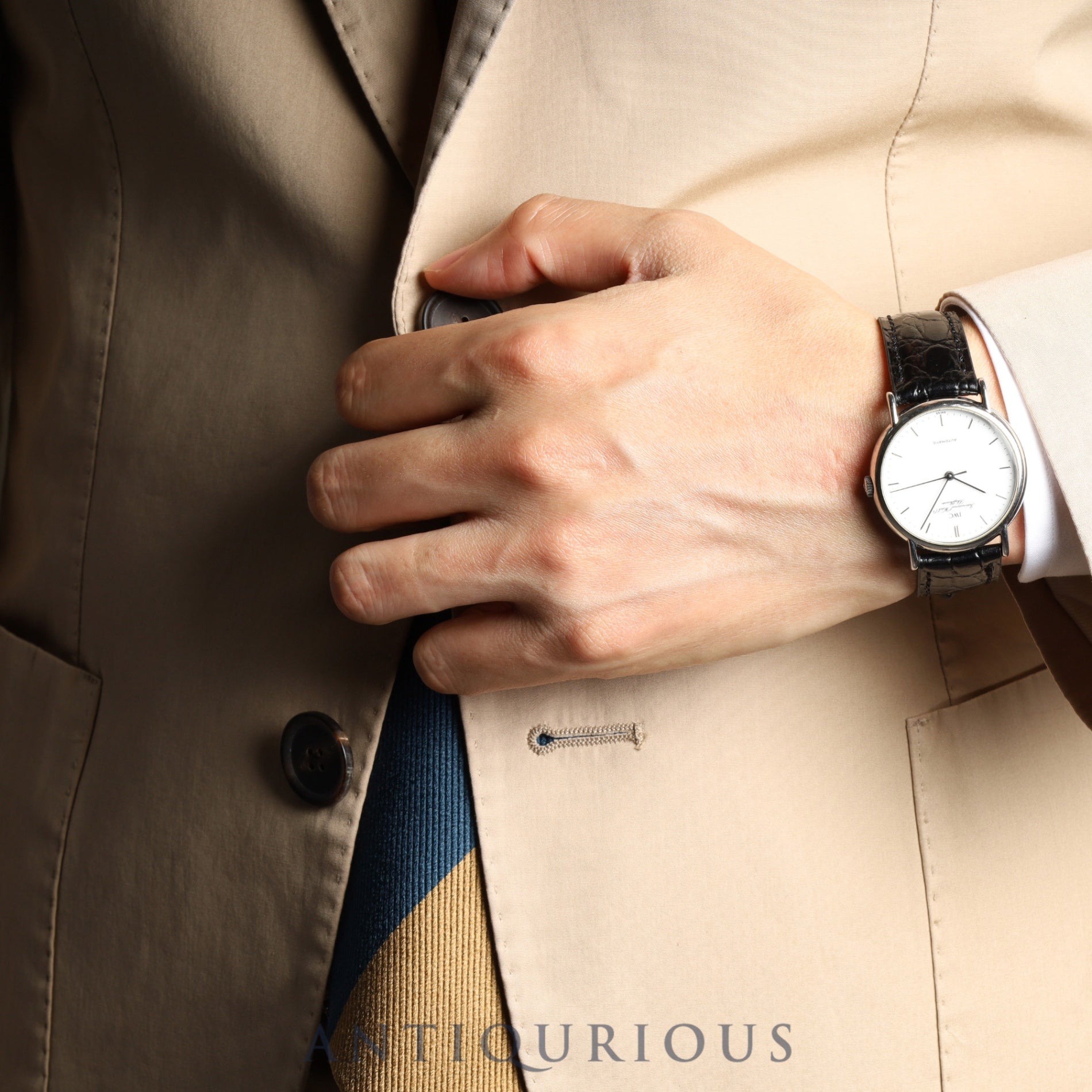 IWC Portofino IW351403 Automatic Cal.37521 SS Leather Genuine Buckle (SS) White Dial Overhauled IWC