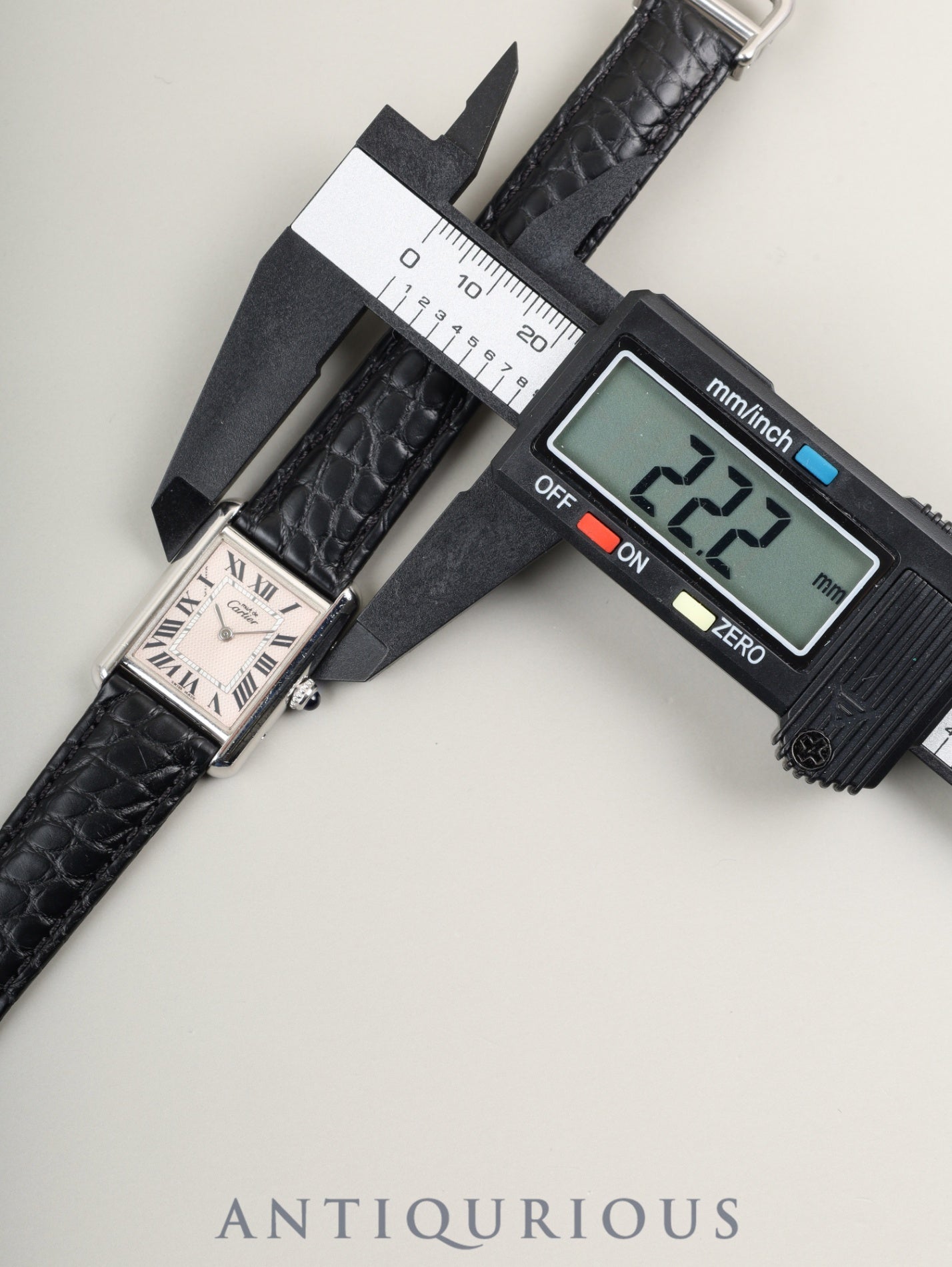 カルティエ マストタンク MM W1016130 / 2416 クォーツ Cal.057 SV925 革 純正Dバックル(SS) ピンクローマン(クリスマス限定)文字盤 オーバーホール済み