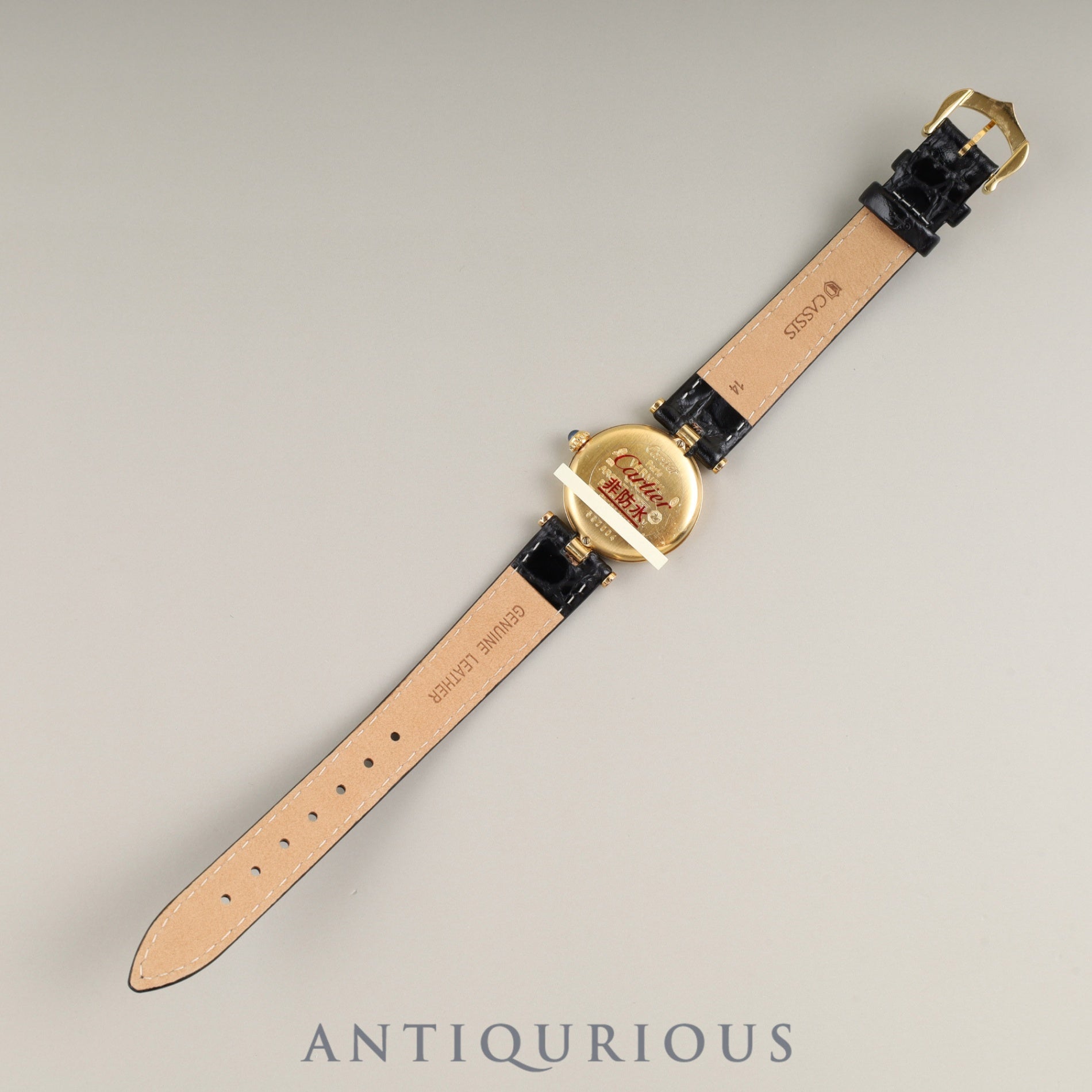 Cartier Must Vendôme VLC SM 590004 Quartz SV925 Genuine buckle (GP) Front Trinity dial Box, booklet, warranty card (1989) Complete service completed at a Cartier boutique