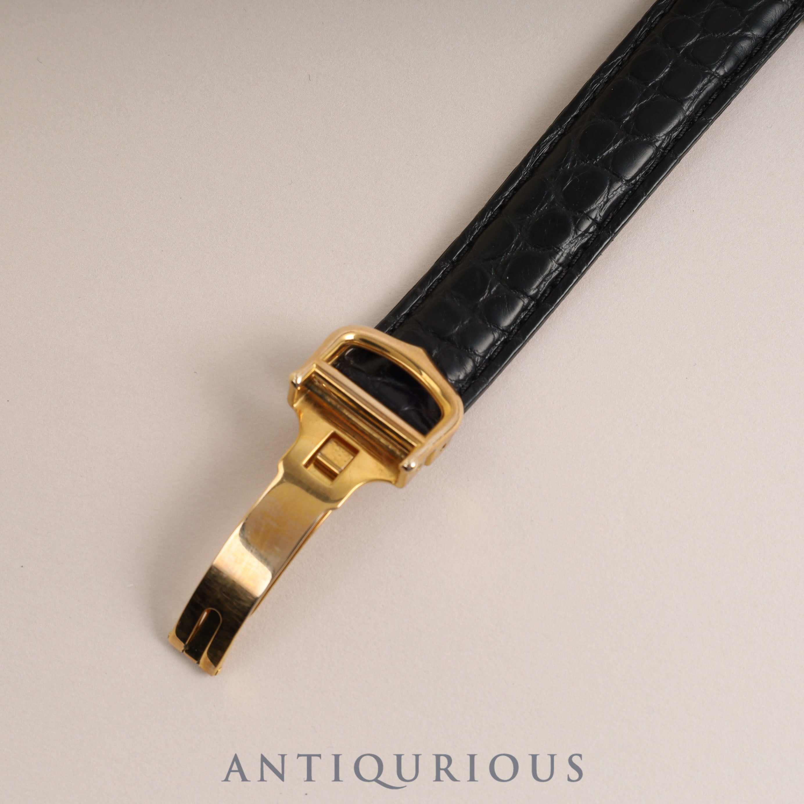 Cartier Must Tank LM QZ Black Roman Dial Fully Serviced