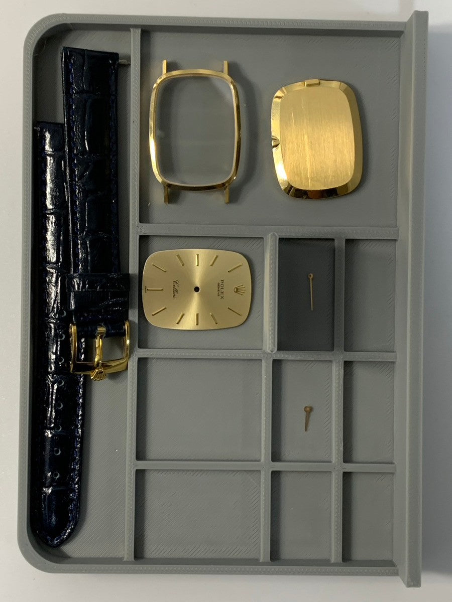 ロレックス チェリーニ 4113 手巻き Cal.1600 750 革 純正尾錠(GP)シャンパン文字盤 42番台(1974年)オーバーホール済み