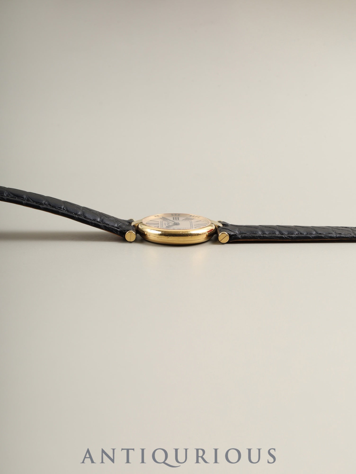 カルティエ マスト ヴァンドーム VLC SM W1002253 / 590004 クォーツ Cal.- SV925 革 純正Dバックル(GP)オパラン文字盤 箱 カルティエブティックにてコンプリートサービス済み