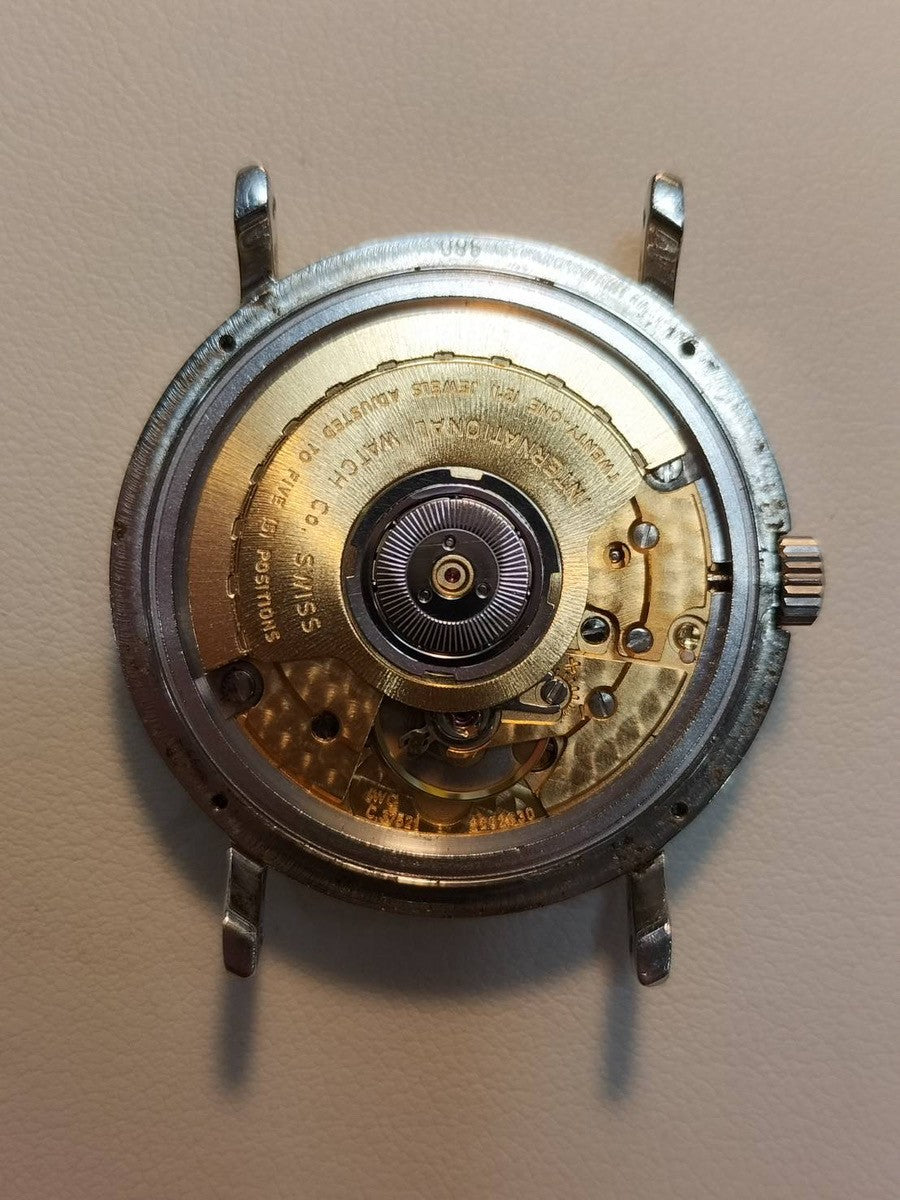 IWC Portofino IW351318 Automatic Caliber C37521 Stainless Steel Leather Strap with Genuine Stainless Steel Buckle, White Dial, Overhauled