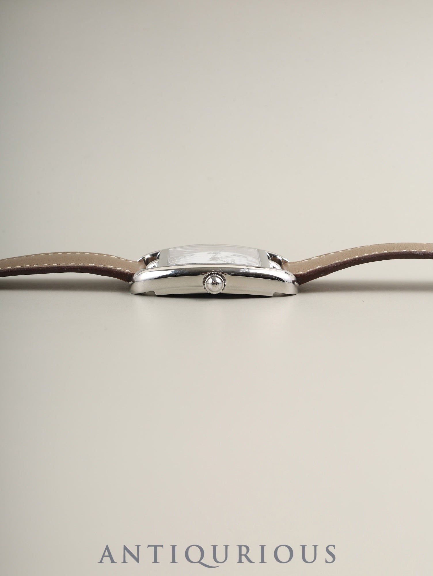 エルメス ケープコッド トノー CT1.710 クォーツ SS 純正革ベルト(□R刻印:2014年) 純正尾錠(SS) ホワイト文字盤 箱 保証書(2011年)オーバーホール済み