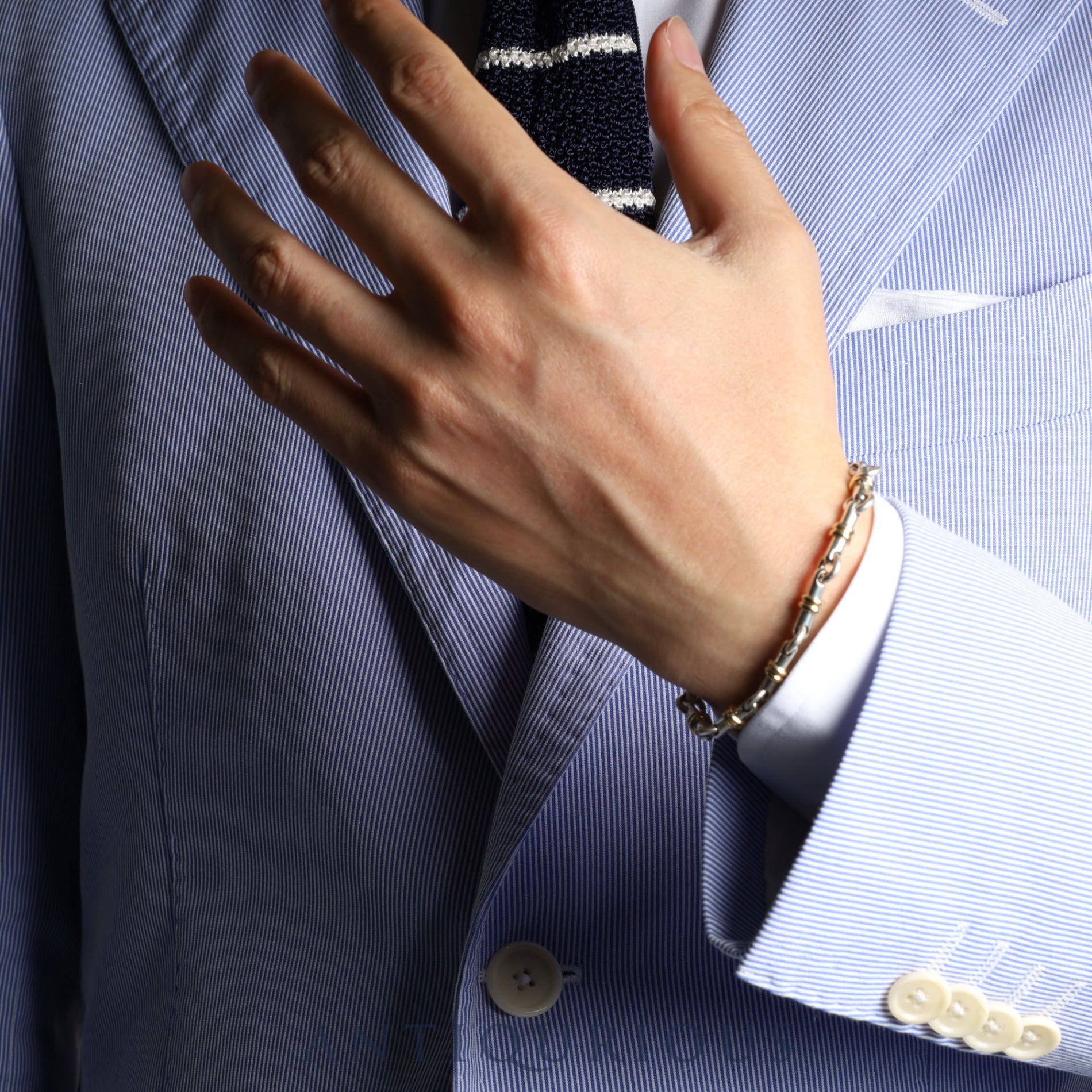 ティファニー ブレスレット ブライドルリンク サークル バー リンク SV925/750 箱 保存袋