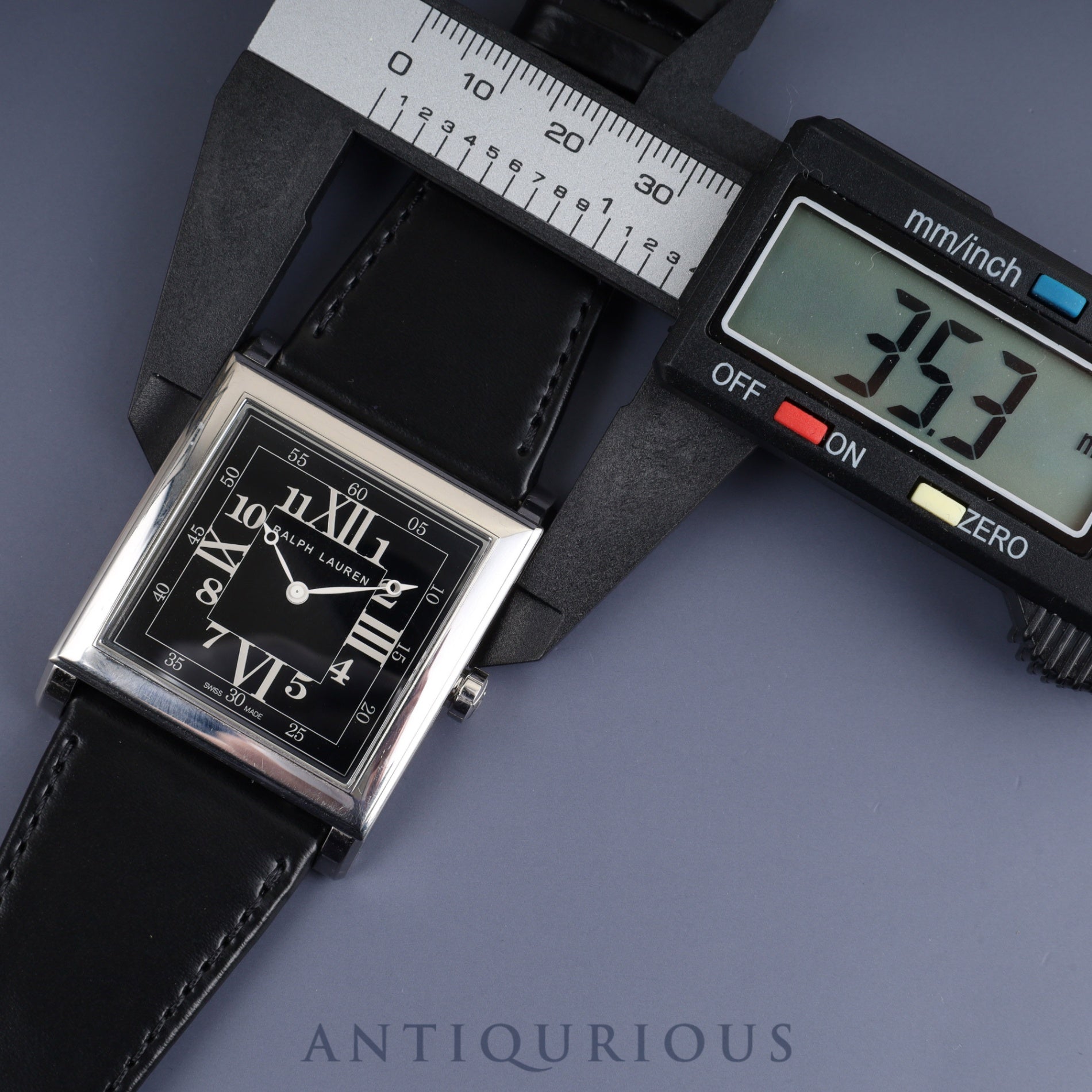 ラルフローレン RL867 35 MM 自動巻き Cal.RL300-1  SS 純正革ベルト 純正尾錠(SS)ブラック文字盤 箱 オーバーホール済み