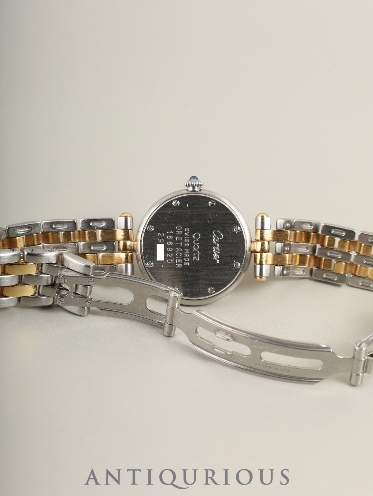 Cartier Panthère Vendôme SM 84084242 / 166920 Quartz Cal.157 SS/YG 2-row ivory Roman dial (SWISS表記) Box, warranty (blank), overhauled