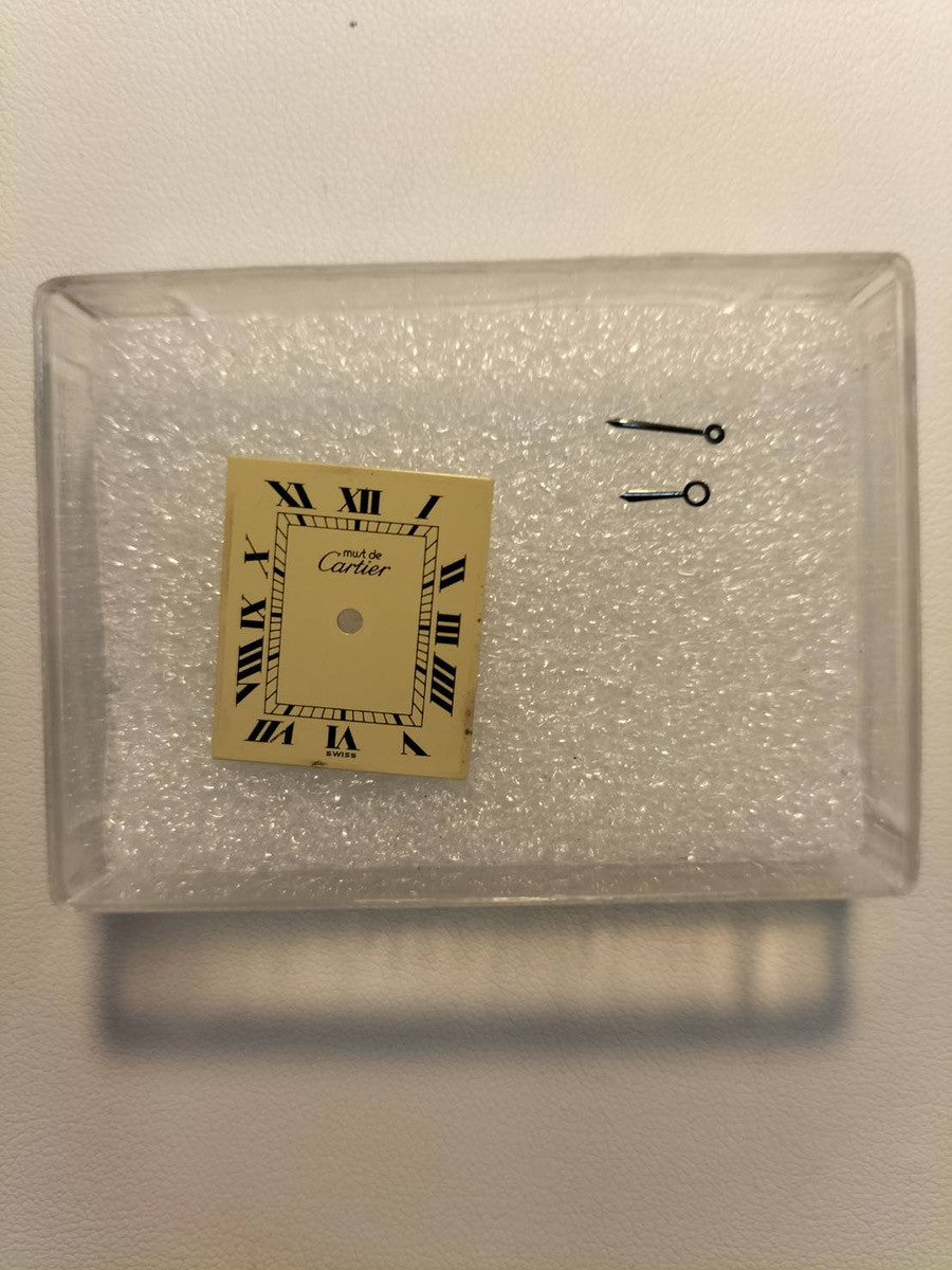 カルティエ マストタンク LM 手巻き Cal.78-1 SV925 革 純正Dバックル(GP)アイボリーローマン文字盤 オーバーホール済み