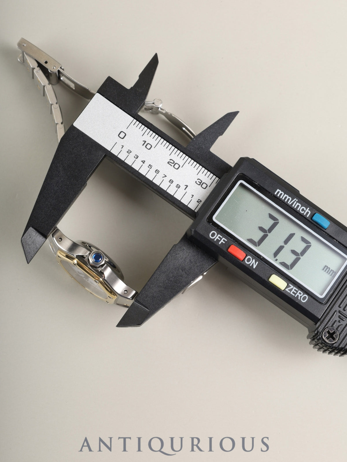 カルティエ サントス オクタゴン SM 0907 自動巻き Cal.- SS/YG SS/YG ホワイトローマン文字盤(SWISS MADE表記) カルティエブティックにてコンプリートサービス済み