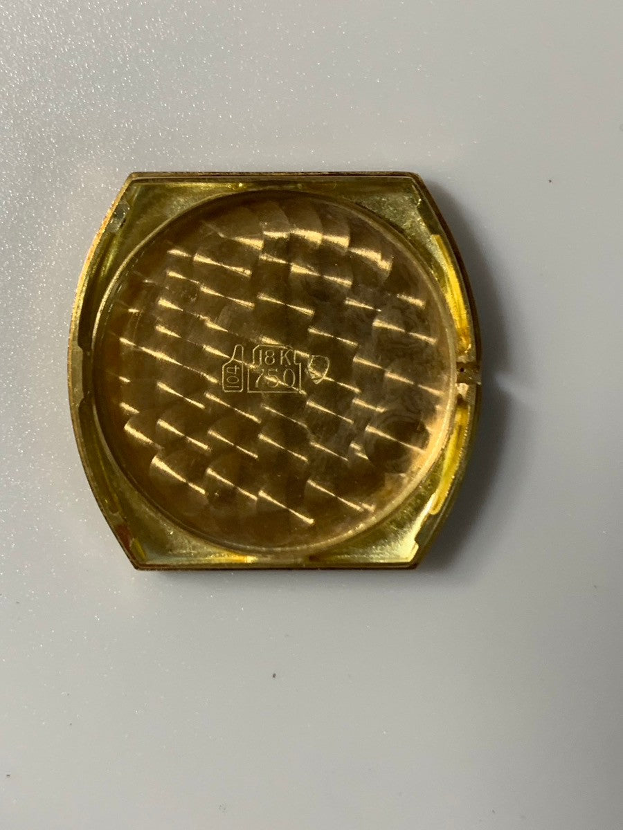 カルティエ トーチュ LM 10712 手巻き Cal.7001(プゾー)750YG 革 純正尾錠(750YG)ホワイトローマン文字盤(PARIS表記) 純正革ベルト オーバーホール済み