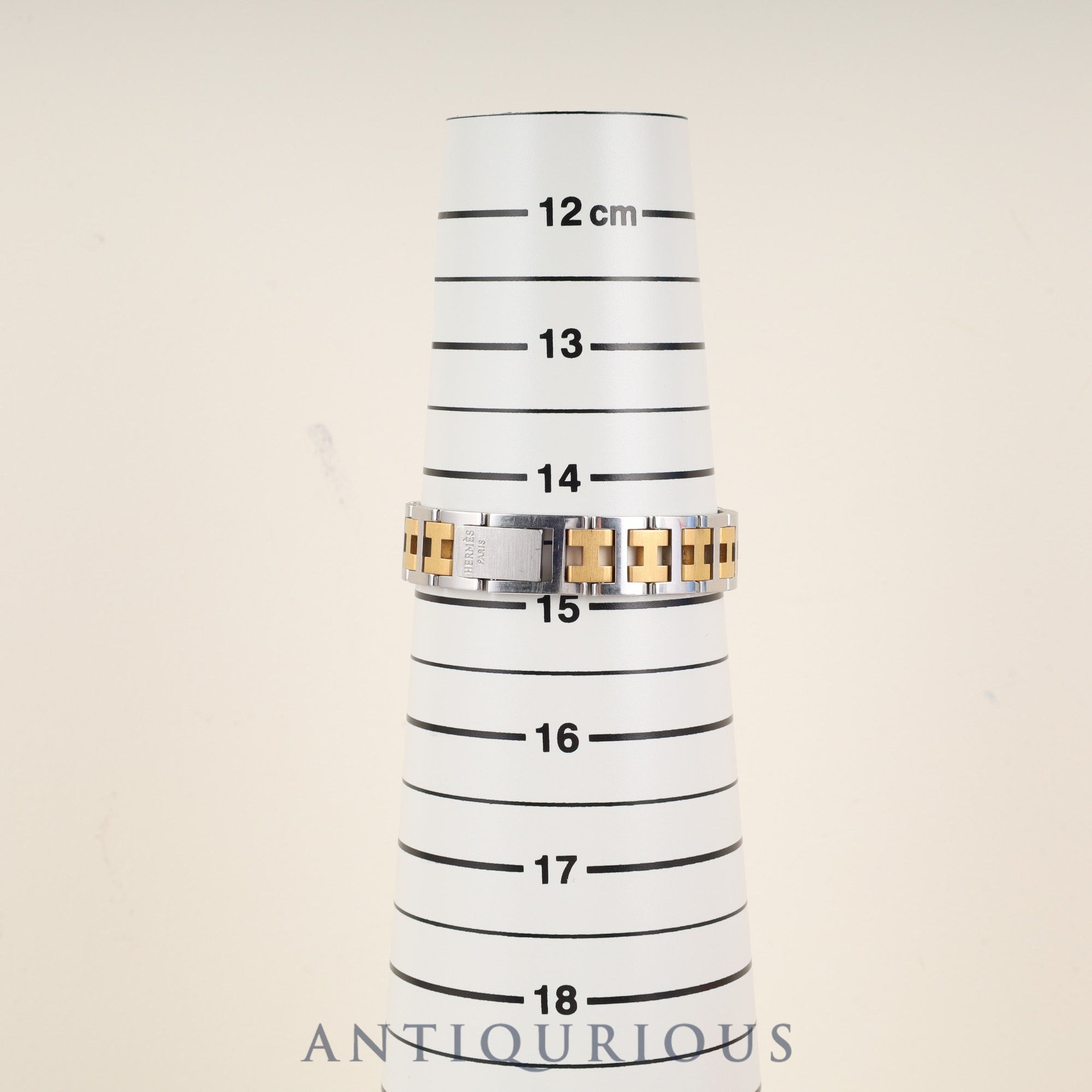 エルメス クロアジュール クォーツ Cal.976 001 SS/GP SS/GP ホワイト文字盤 オーバーホール済み