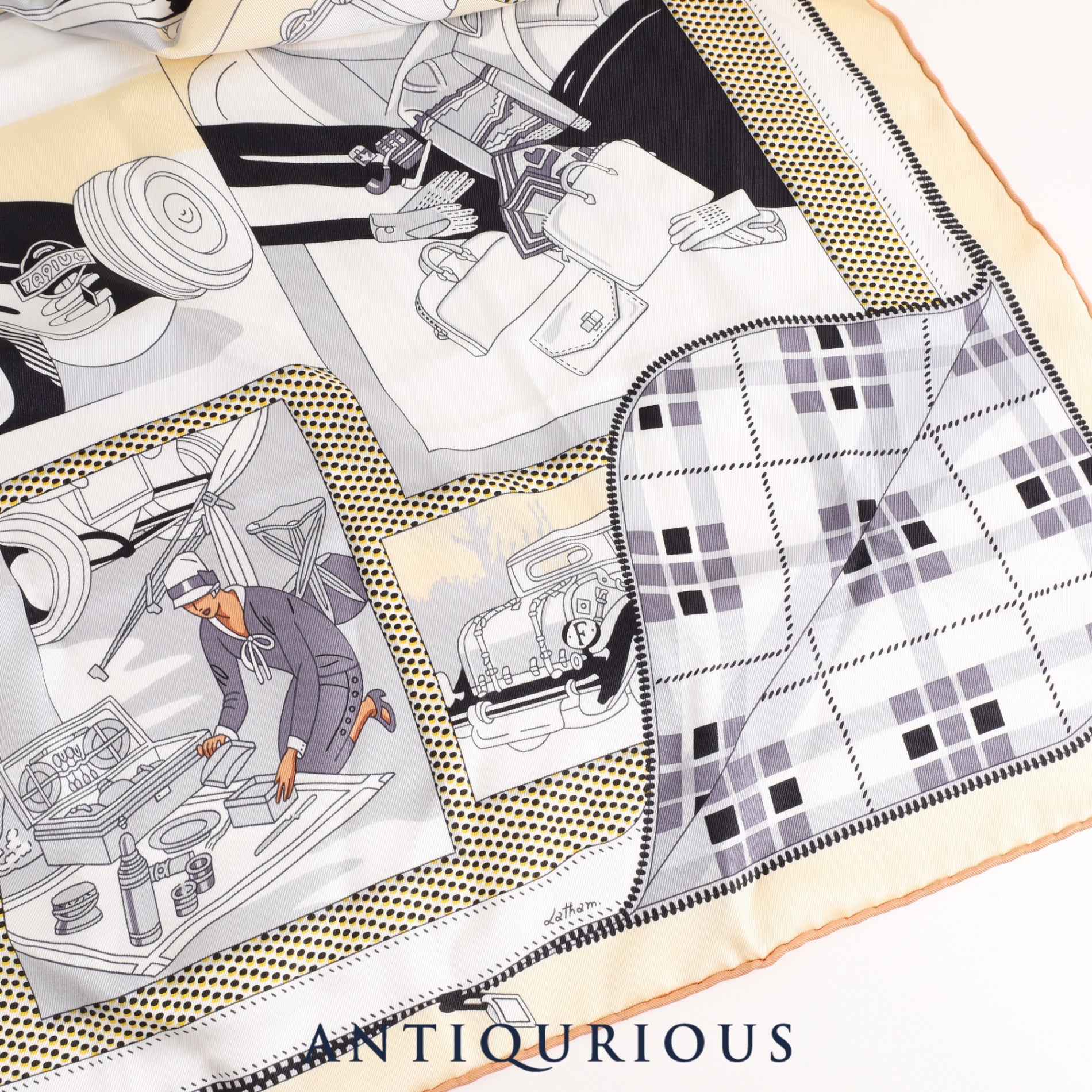 Hermes Scarf Carre 70 Car Comfort SILK 100%
