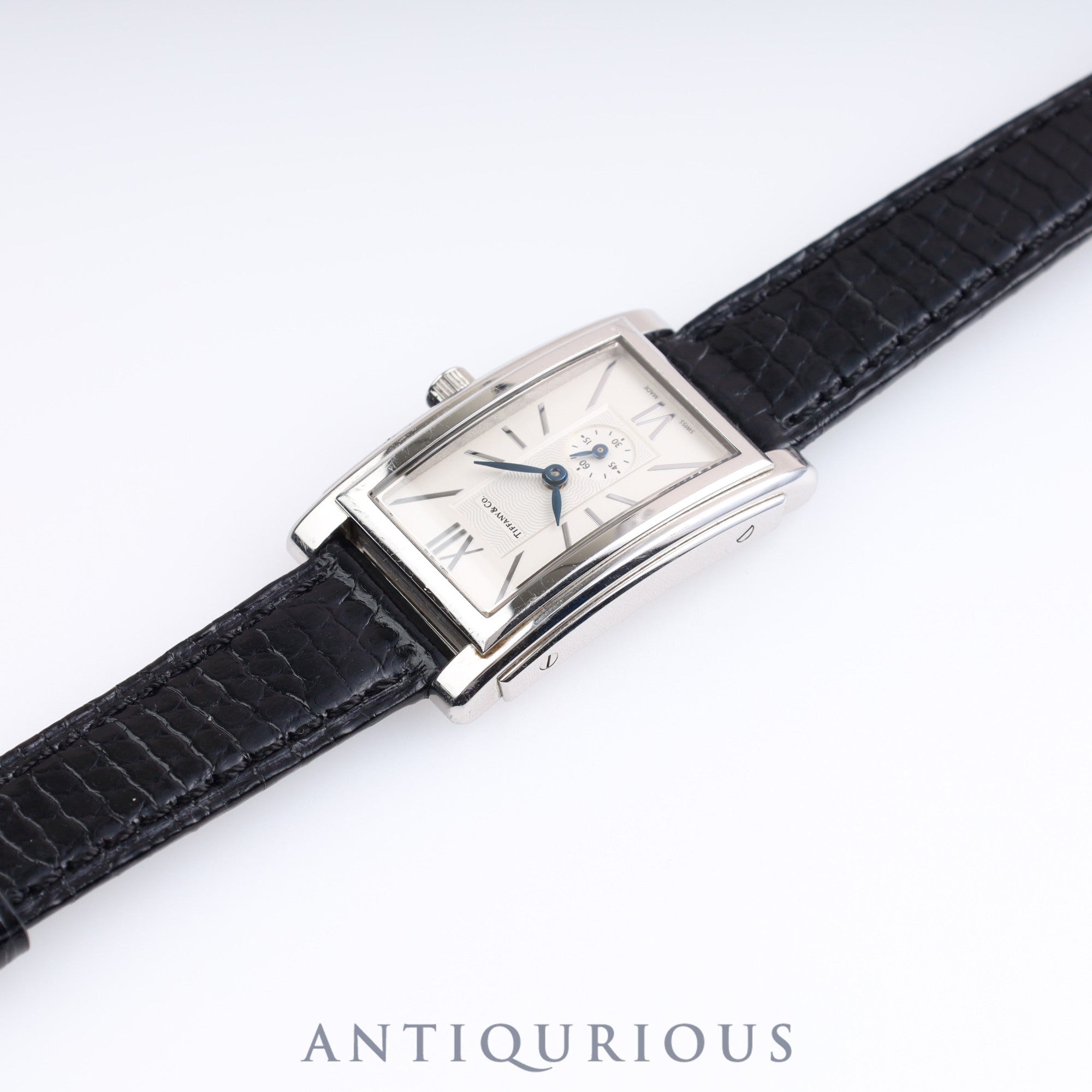 ティファニー グランドスモールセコンド Z0035.13.10A21A40A クォーツ Cal.989.153 SS 革 純正尾錠(SS)シルバー文字盤 保証書