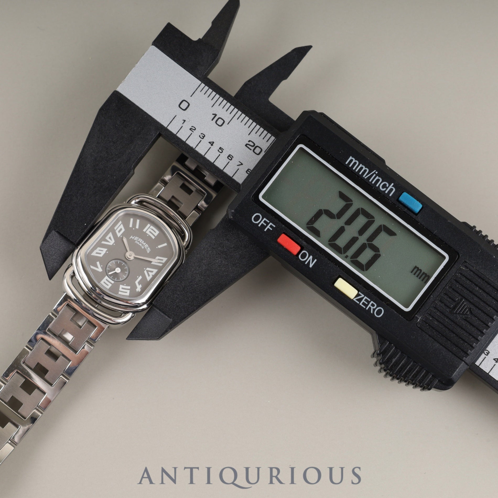 エルメス ラリー RA2.210 クォーツ Cal.980.153 SS SS グレー文字盤 保証書 箱 冊子 オーバーホール済み