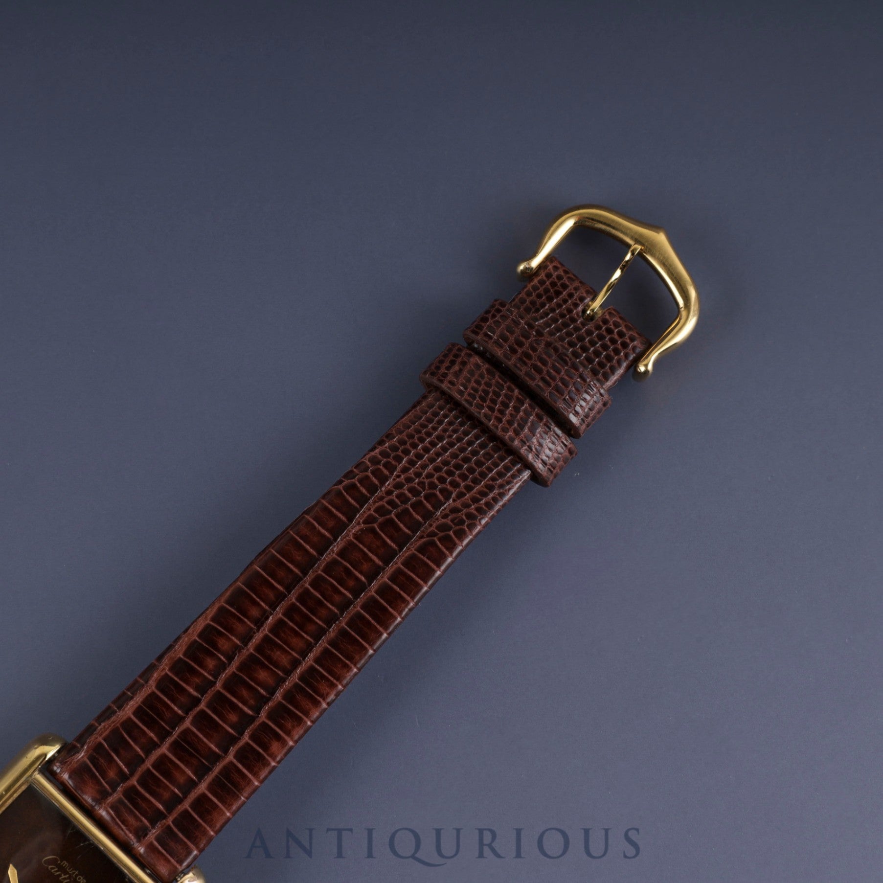 Cartier Must Tank LM Manual winding Cal.78-1 SV925 Leather Genuine buckle (GP) Mahogany dial Overhauled