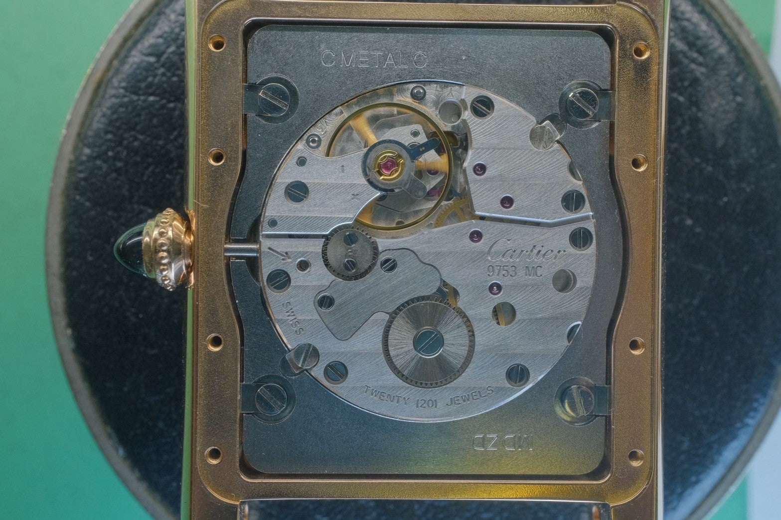 カルティエ タンクルイカルティエ XL W1560003 / 3185 自動巻き Cal.9753MC AU750 革 純正Dバックル(AU750)シルバーギョーシェ文字盤 箱 保証書(2017年) オーバーホール済み