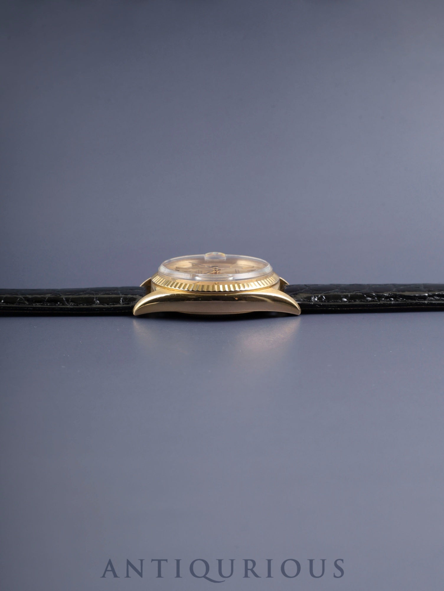 ロレックス デイデイト 1803 自動巻き Cal.1555 750YG 革 純正ピンバックル(GP) シャンパン文字盤 96番台(1962年頃)オーバーホール済み