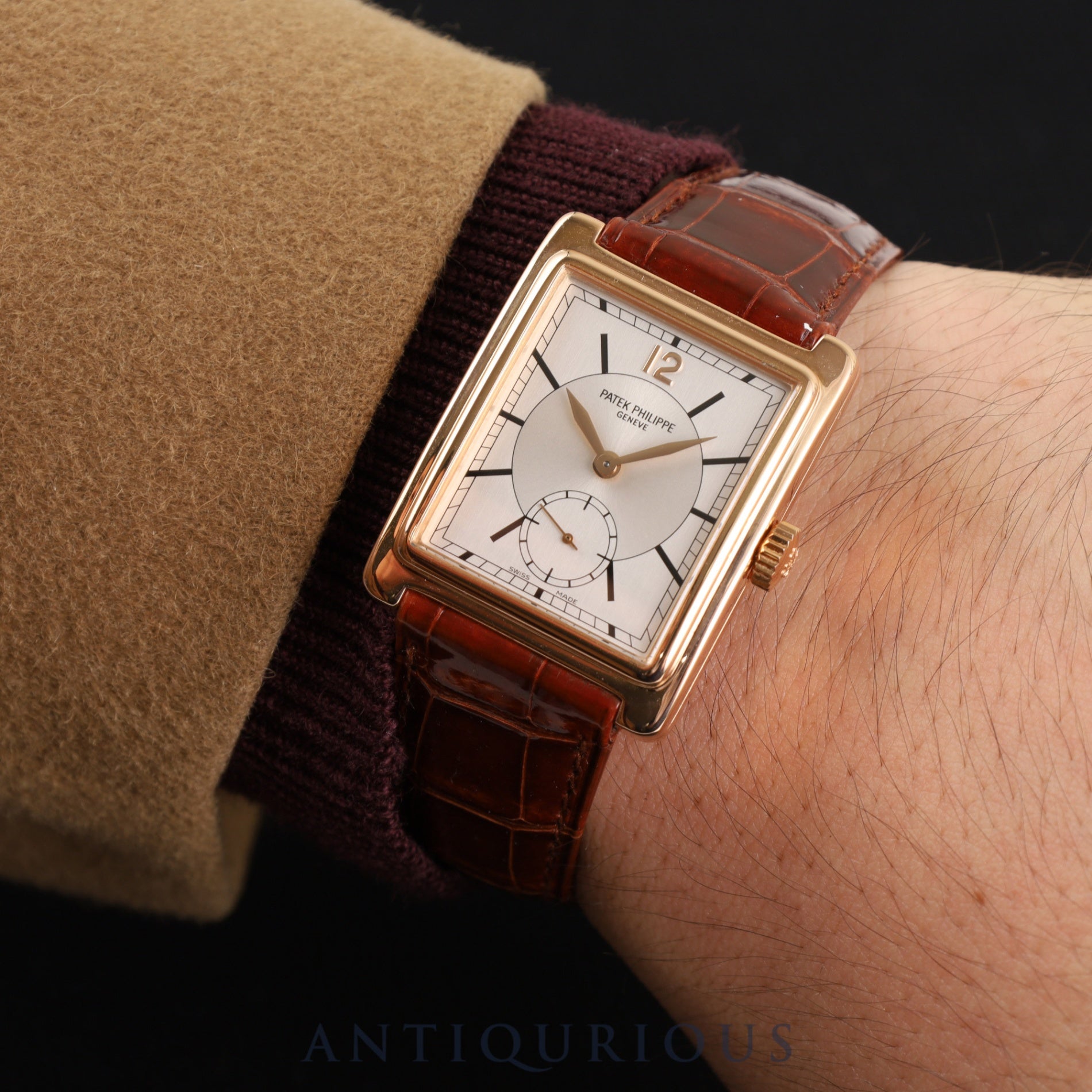 Patek Philippe Gondolo 5010R-001 Manual winding Cal.215 750 Genuine leather strap Genuine buckle (750) Silver dial Box Storage bag Overhauled