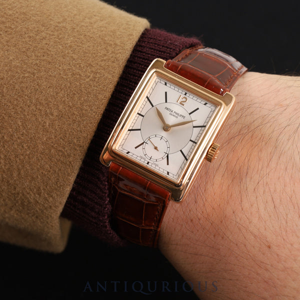 Patek Philippe Gondolo 5010R-001 Manual winding Cal.215 750 Genuine leather strap Genuine buckle (750) Silver dial Box Storage bag Overhauled