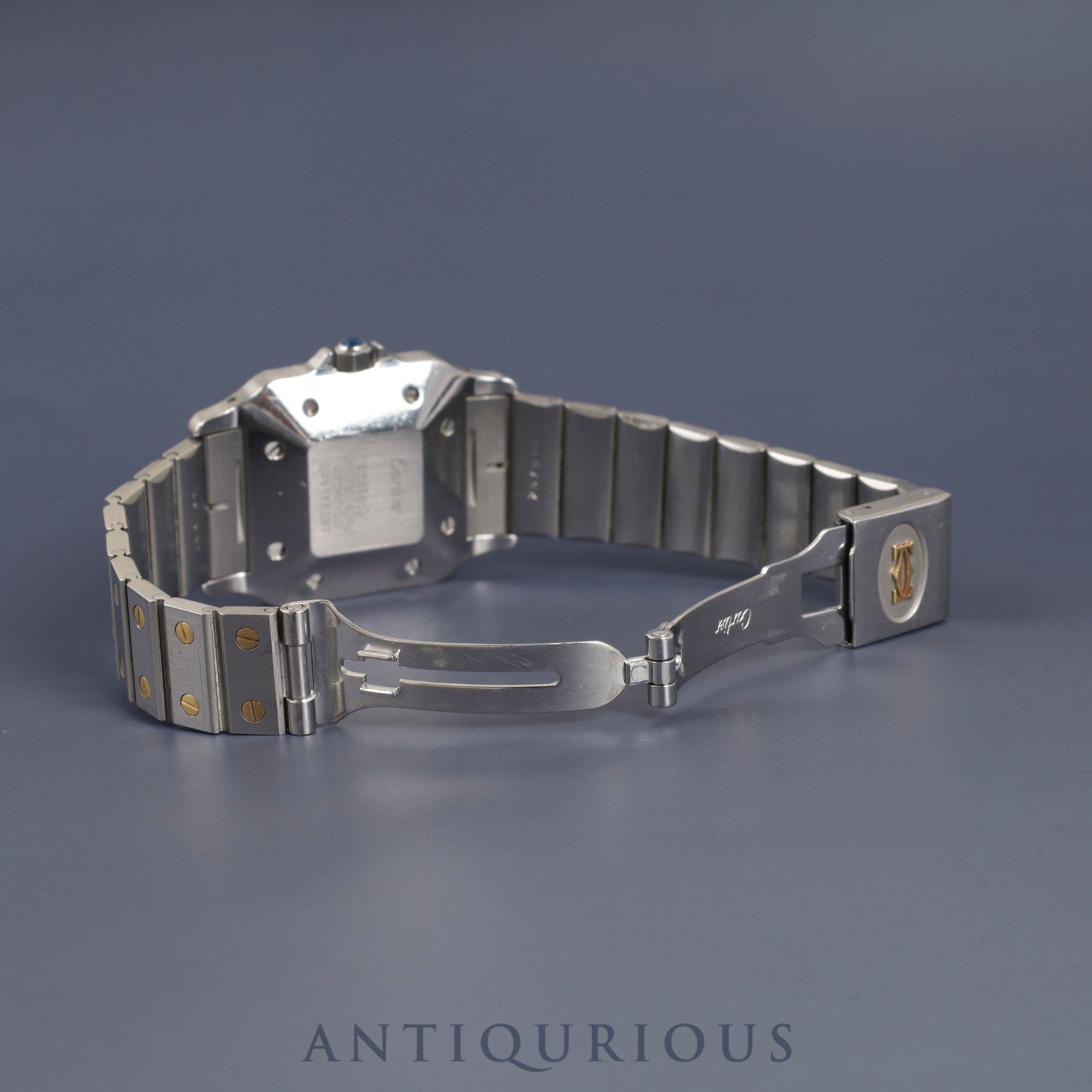 カルティエ サントス ガルベ LM AC23.80GR OR0.750 4.05GR / 2961 自動巻き Cal.2671 SS/YG SS/YG ホワイトローマン文字盤 オーバーホール済み