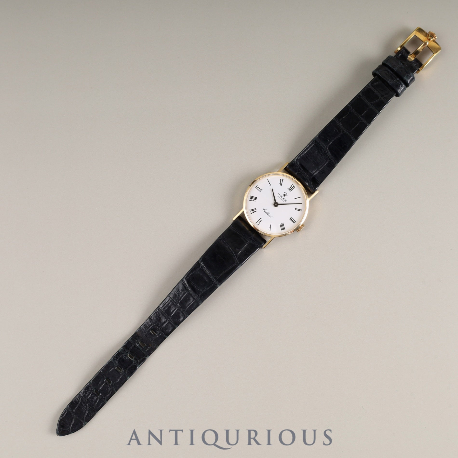 Rolex Cellini 3810 Manual winding Cal.1600 750 Genuine leather strap Genuine buckle (GP) White dial 1972 (36th series) Overhauled