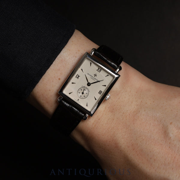 Vacheron Constantin Cabinotier 91001/000G-7 Manual winding Cal.1017 750 Genuine leather strap Genuine buckle (750) White dial Box Case Booklet Warranty (1996) Overhauled