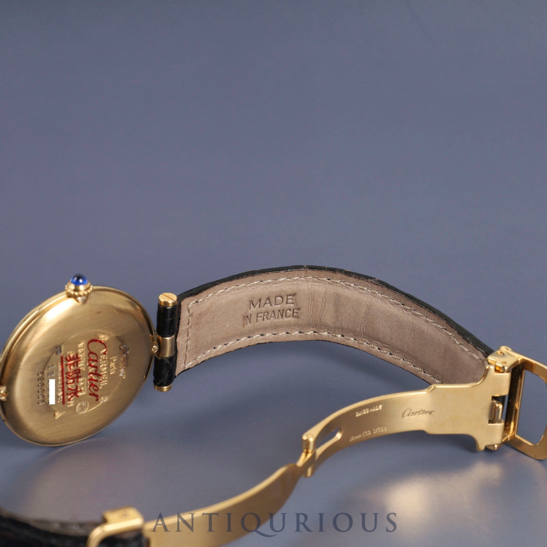 Cartier Must Vendome 590003 / W1005454 Quartz Cal.690 SV925 Genuine leather strap Genuine D buckle (GP) Opalan dial Overhauled