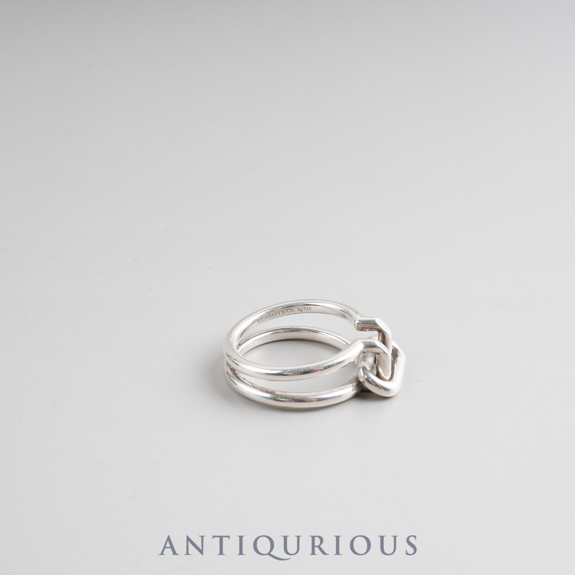 ティファニー リング ハードウェア 2ロウ スターリングシルバー 約15.5号