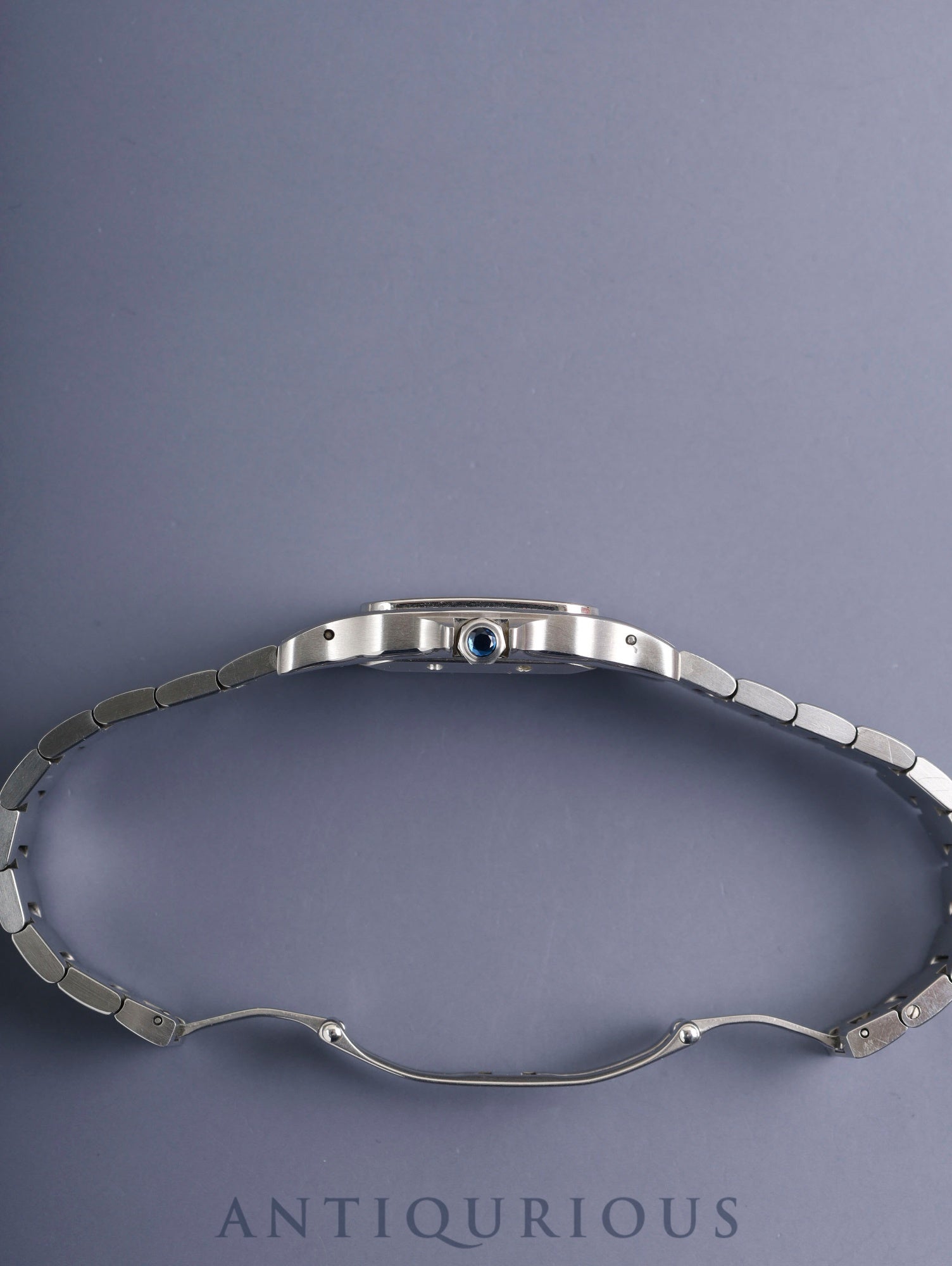 カルティエ サントス ガルベ LM W20055D6 / 2319 自動巻き Cal.120 SS SS シルバーギョーシェ文字盤 オーバーホール済み