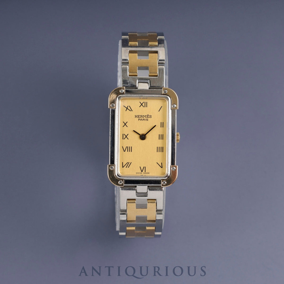 Hermes Cloajour CR1.220 Quartz Cal.976.001 SS/GP SS/GP Gold Dial Overhauled