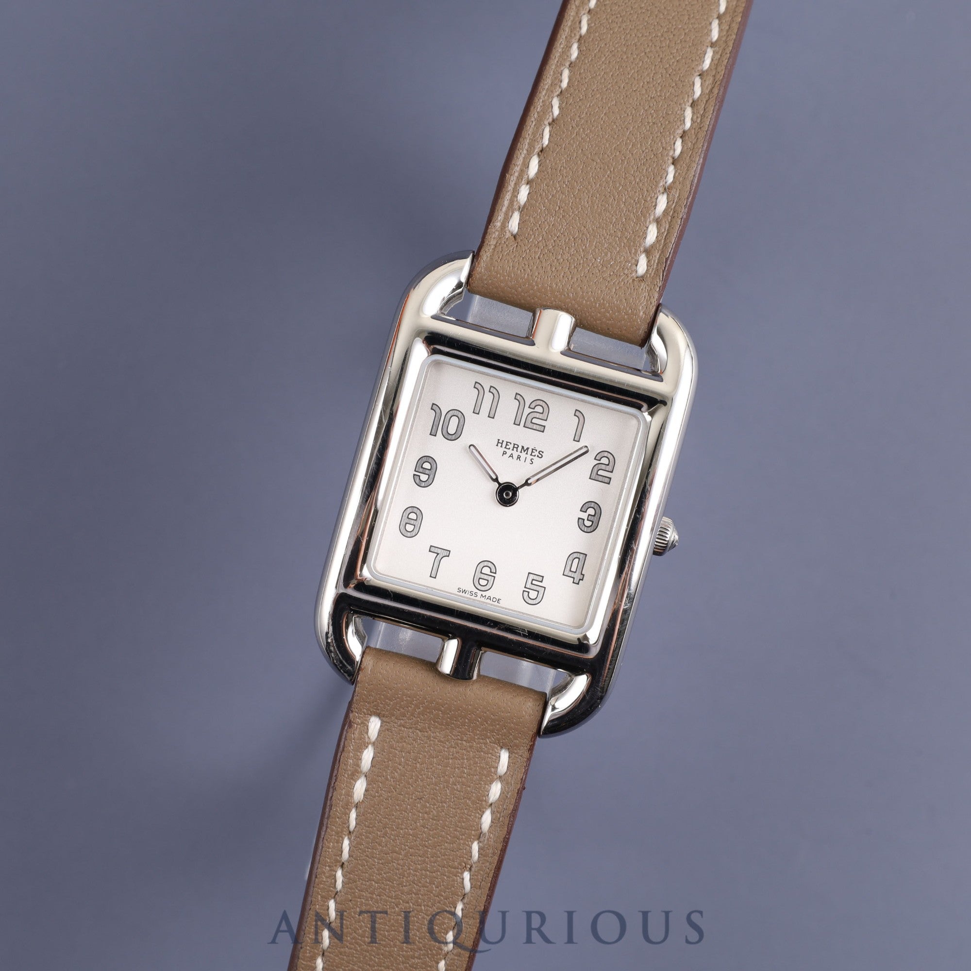 Hermes Cape Cod CC1.210.220 Quartz Cal.976.001 SS Genuine leather strap Genuine buckle (SS) Silver dial Box Booklet Warranty (2024) Overhauled