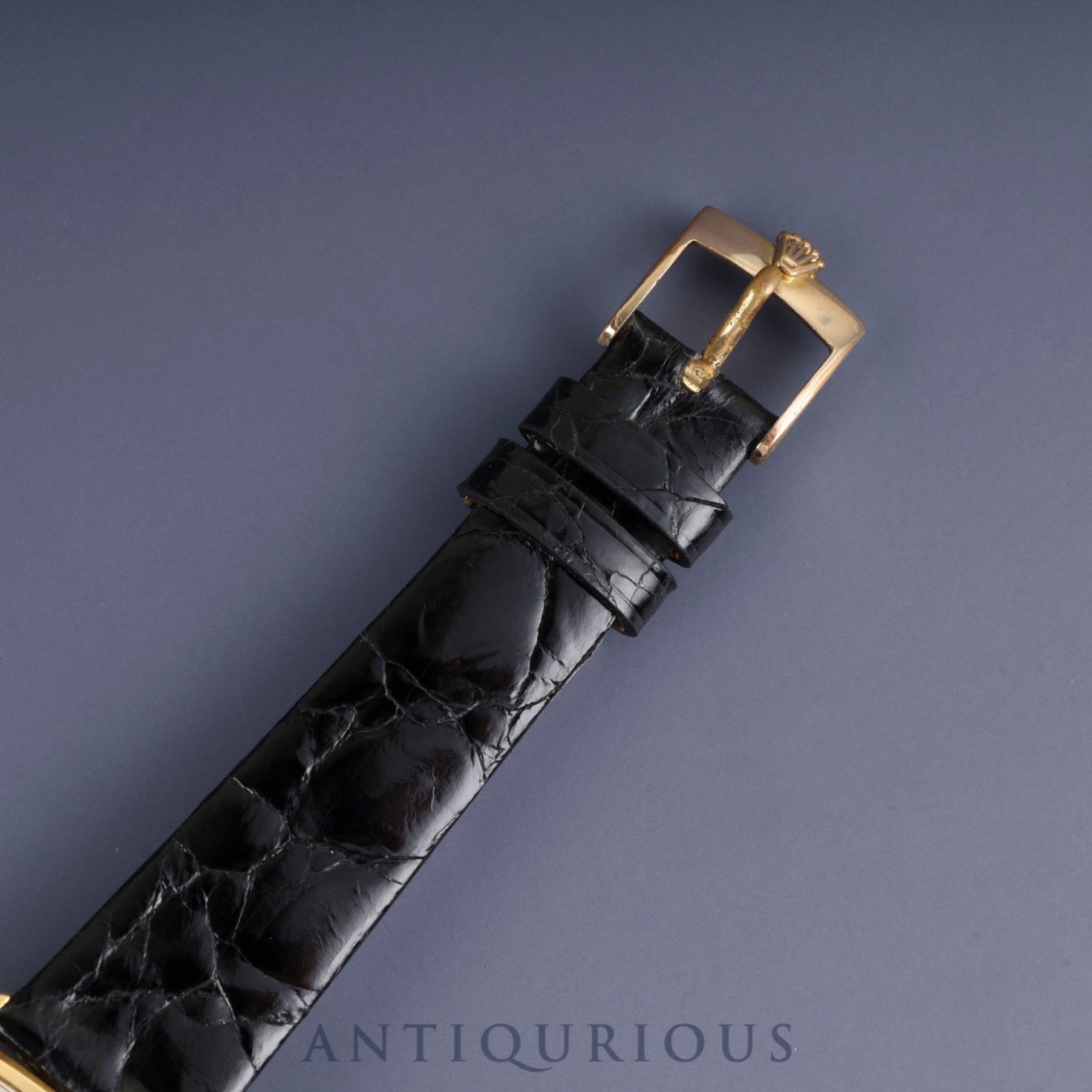 Rolex Cellini 4114/8 Manual Winding Caliber 1602 18K Leather Strap with Genuine GP Buckle Silver Dial K Serial (2001) Overhauled