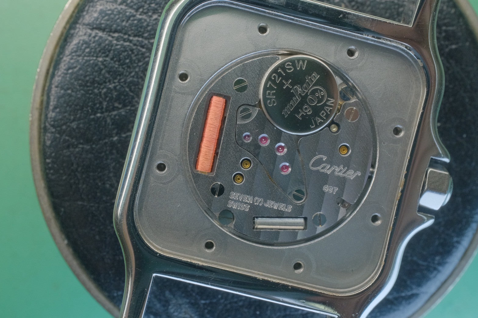 カルティエ サントス ガルベ LM W20018D6 / 1564 クォーツ Cal.687 SS SS ホワイト文字盤 オーバーホール済み