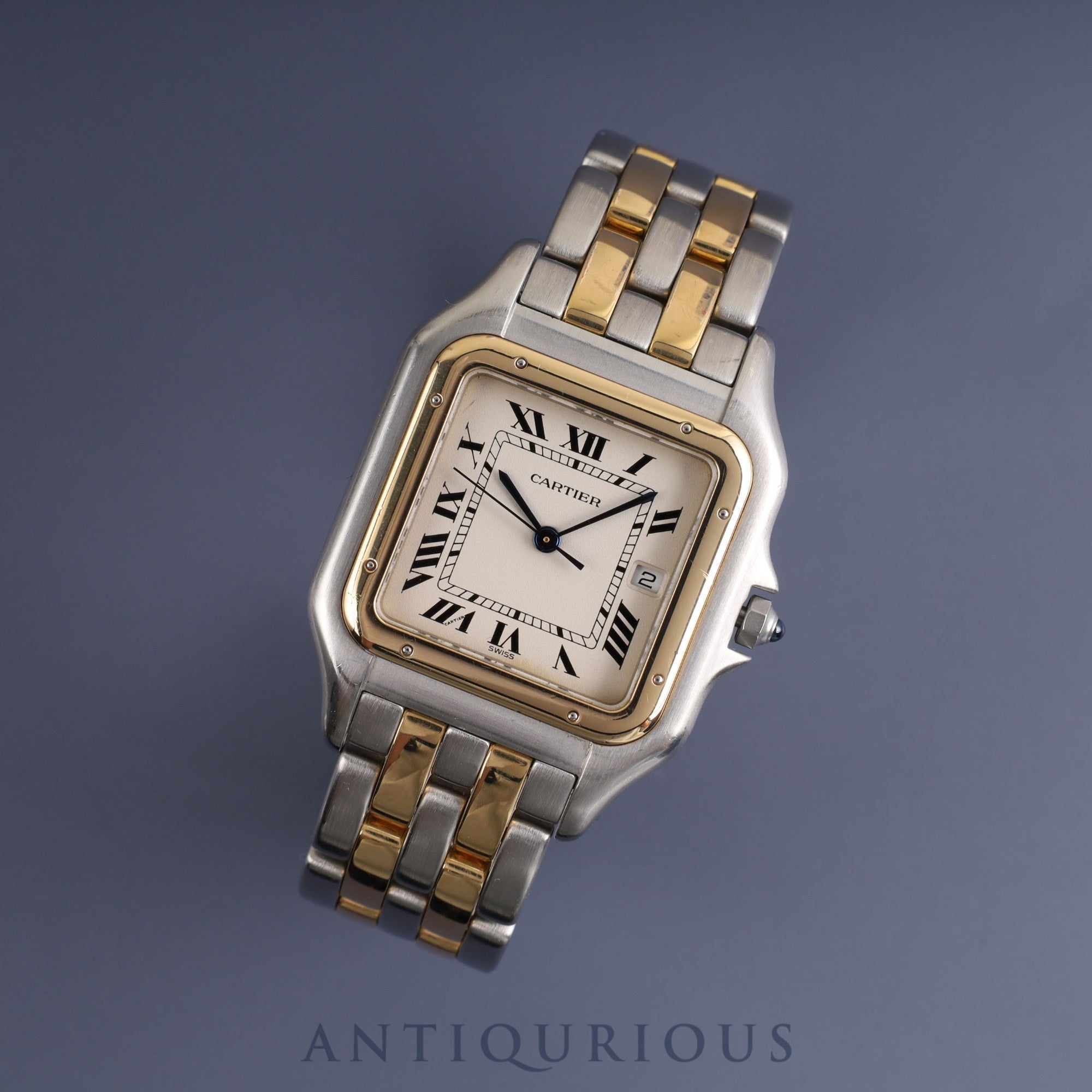 Cartier LM Panthere LM W25027B6 / 187957 Quartz SS/YG SS/YG Ivory Roman Dial Warranty (1995)