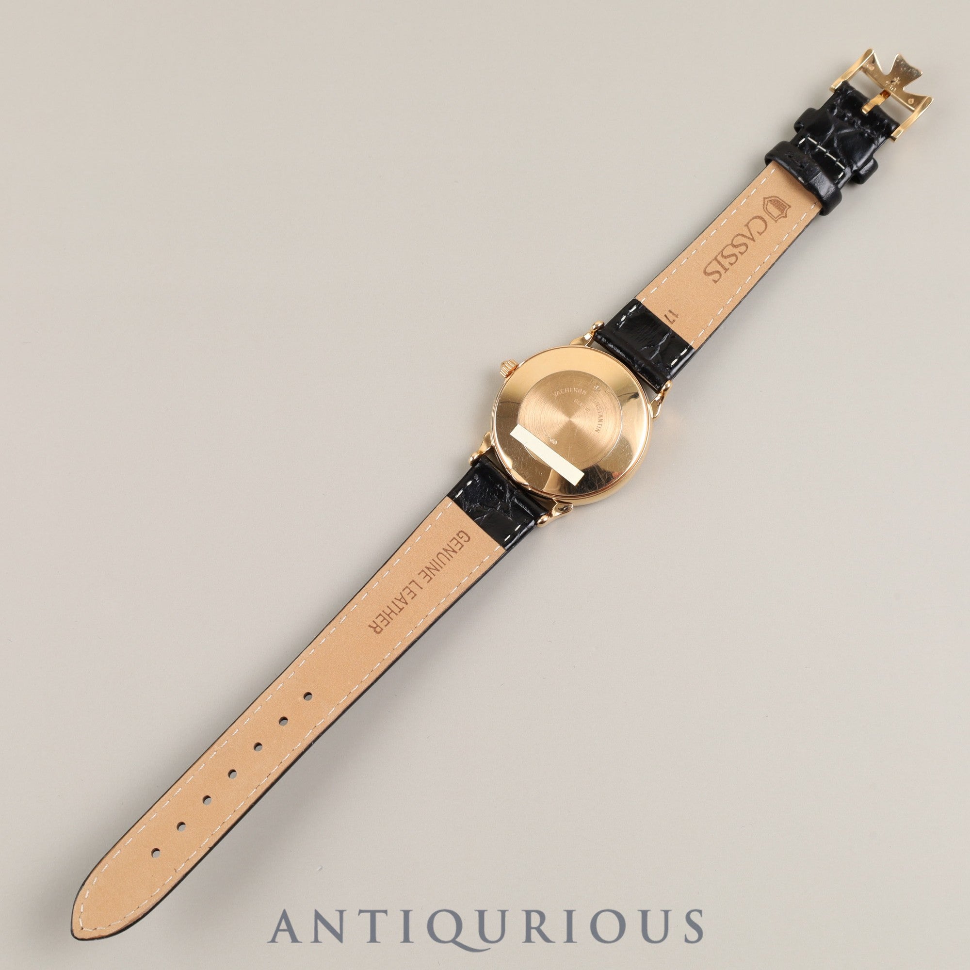 Vacheron Constantin Tour de Ile 48100/000R-3 Automatic Caliber 1190 750PG Leather Strap with Genuine Buckle (750PG) Ivory Dial Overhauled