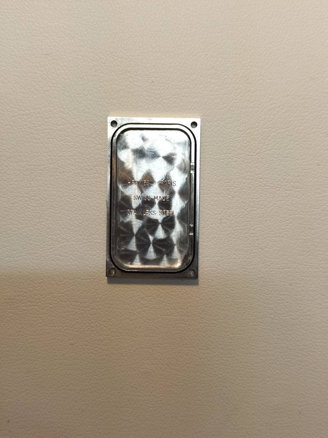 Hermes Cape Cod Dezone CC3-210 Quartz Cal.E01001 SS Leather Genuine Buckle (SS) Silver Dial Overhauled