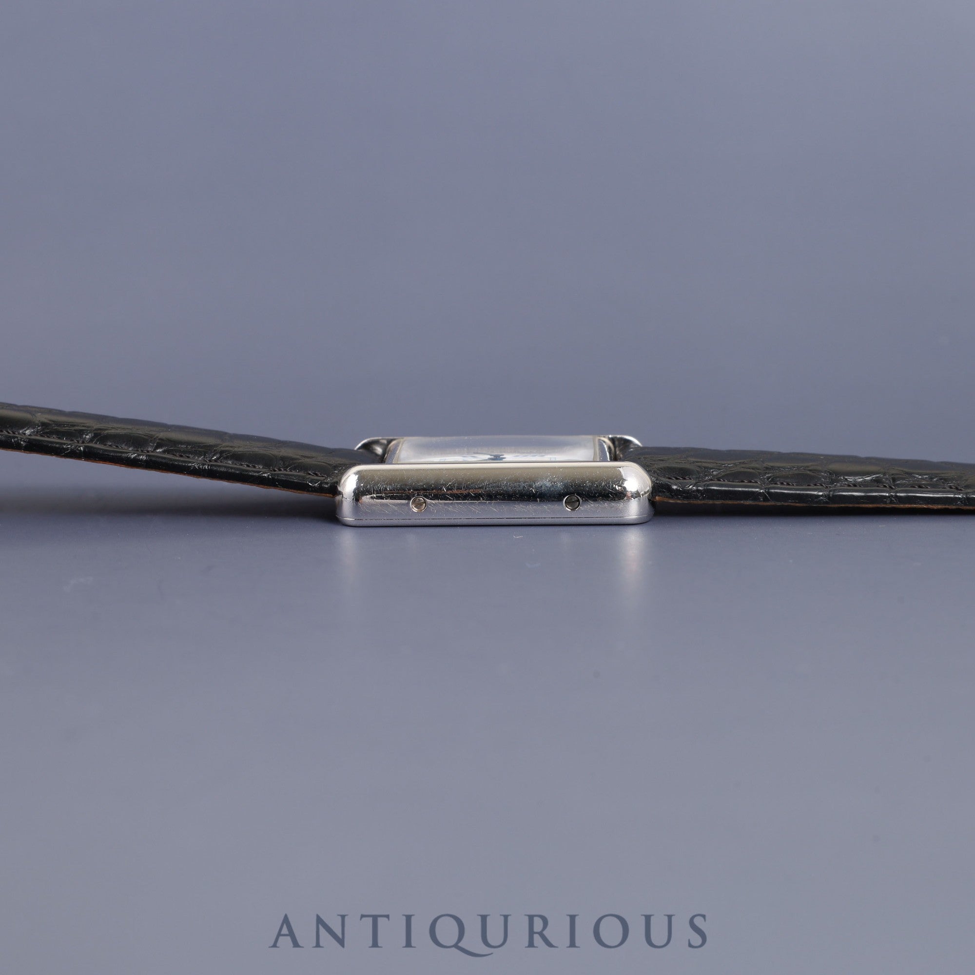 Cartier Must Tank MM W1014054 / 2416 Quartz Cal.057 SV925 Leather Genuine D-buckle Roman dial 1990-2004 Overhauled