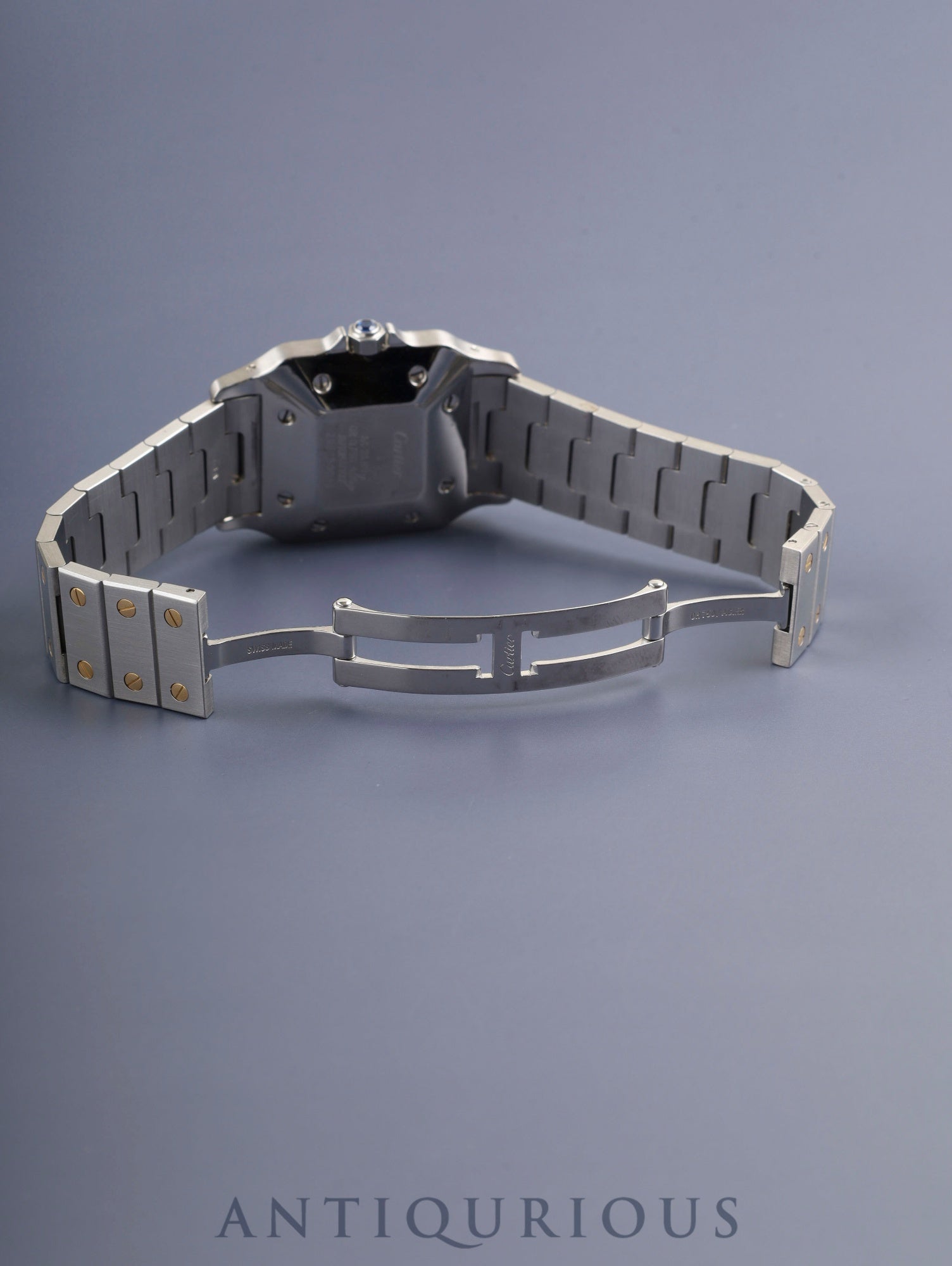 Cartier Santos Galbee LM 81036288/2961 Automatic Caliber 2671 Stainless Steel/Yellow Gold White Roman Dial Overhauled