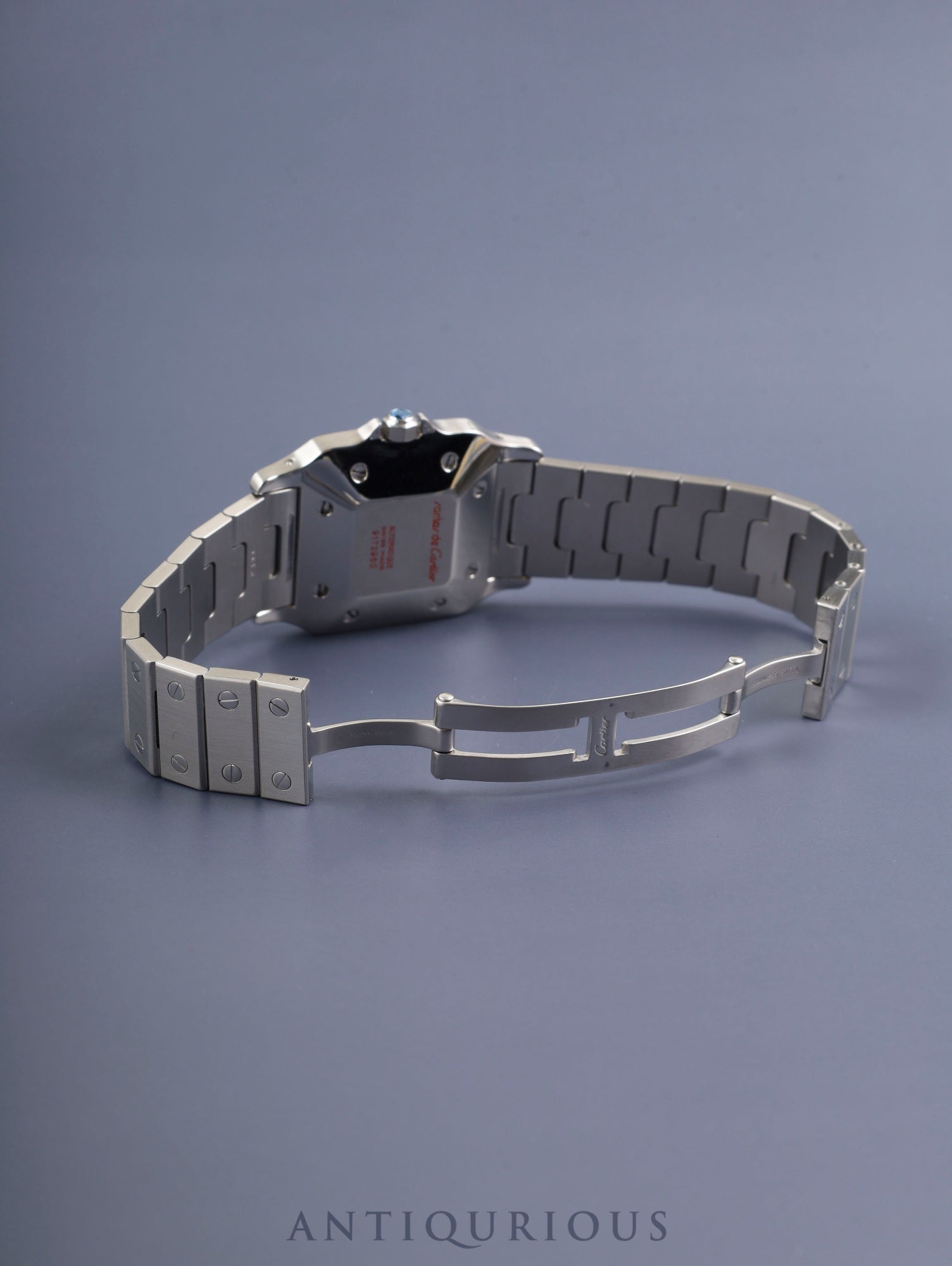 Cartier Santos Galbee LM 9172960 Automatic Caliber 2671 Stainless Steel Ivory Roman Dial Box Booklet Overhauled