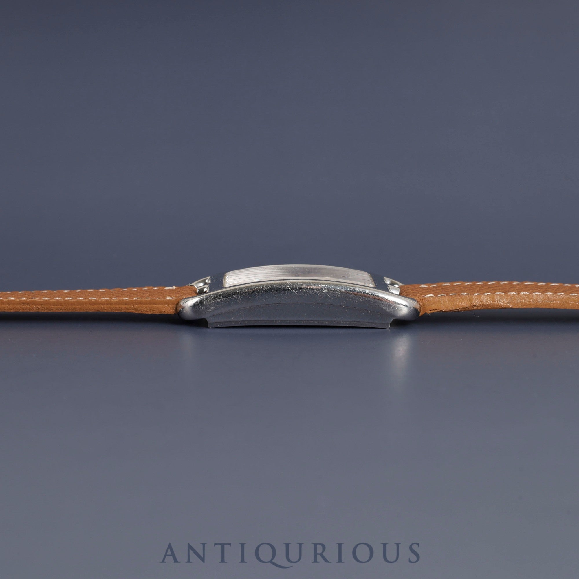 Hermes Cape Cod Dezone CC3-210 Quartz Cal.E01001 SS Leather Genuine Buckle (SS) Silver Dial Overhauled