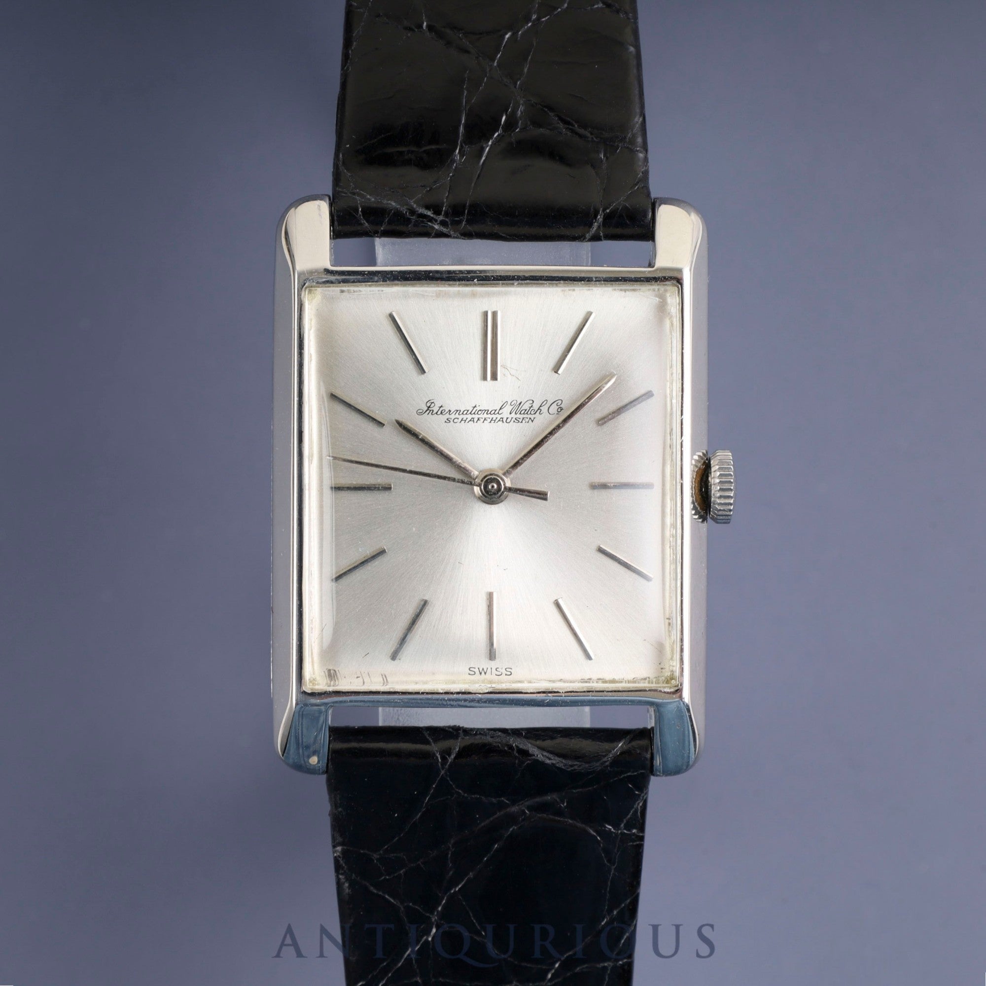 IWC オールドインター 手巻き Cal.C.401 Pm900 革 純正尾錠(SS) シルバー文字盤 オーバーホール済み アイダブリュシー