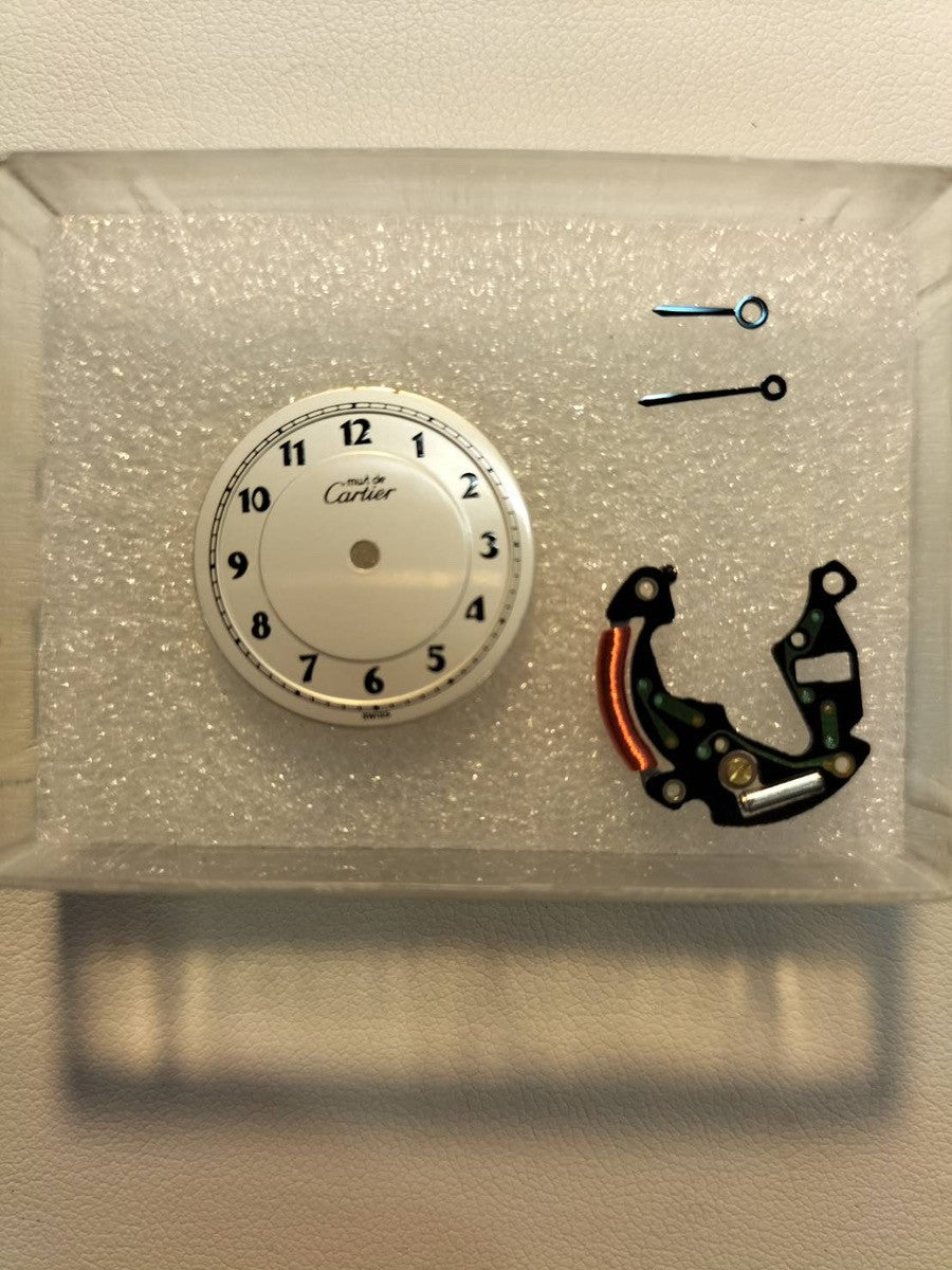 カルティエ マスト ヴァンドーム VLC SM 590004 クォーツ Cal.90 SV925 革 純正Dバックル(GP) アラビア文字盤 オーバーホール済み