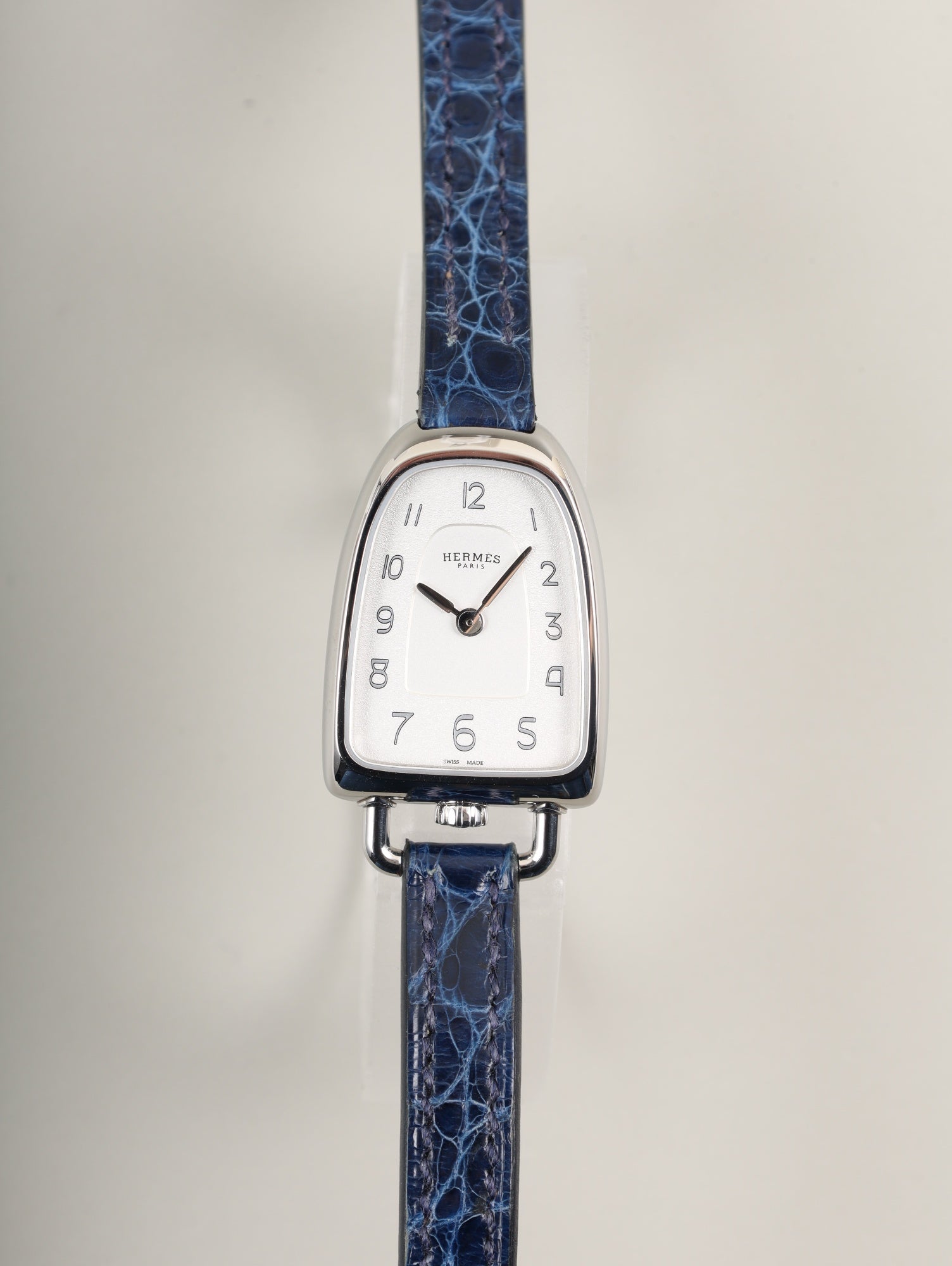 エルメス ギャロップ W053757WW00 / GA1.110 クォーツ SS 純正ベルト 純正尾錠(SS)シルバー文字盤 箱(剥がれあり) 保証書(2021年)冊子 オーバーホール済み