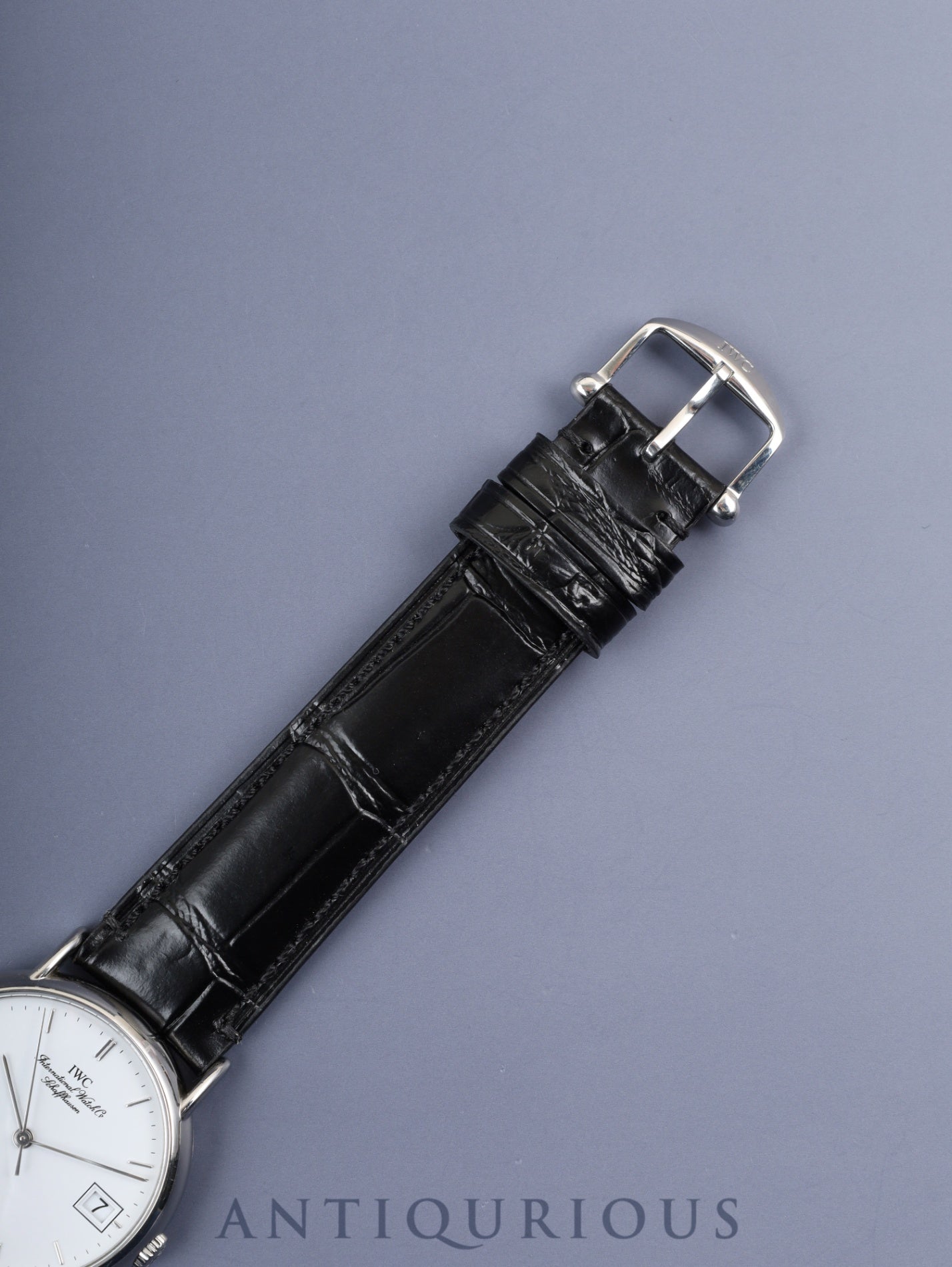 IWC IW351318 ポートフィノ 自動巻き Cal.C37521 SS 革 純正尾錠(SS) ホワイト文字盤 オーバーホール済み アイダブリュシー