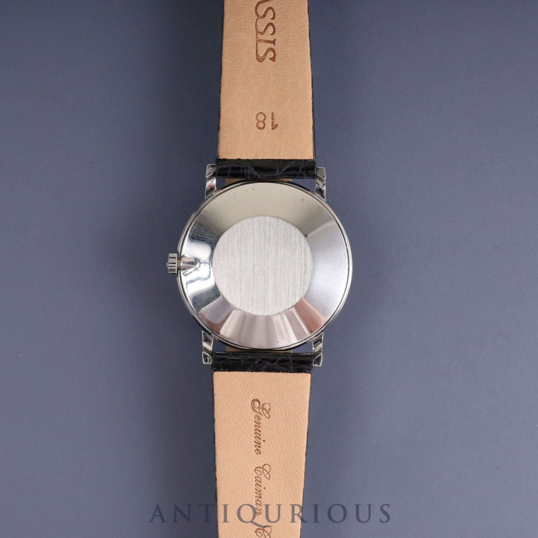 Omega De Ville 1110140 Manual winding Cal.625 SS Leather Aftermarket buckle (SS) Silver dial Genuine buckle belt Overhauled