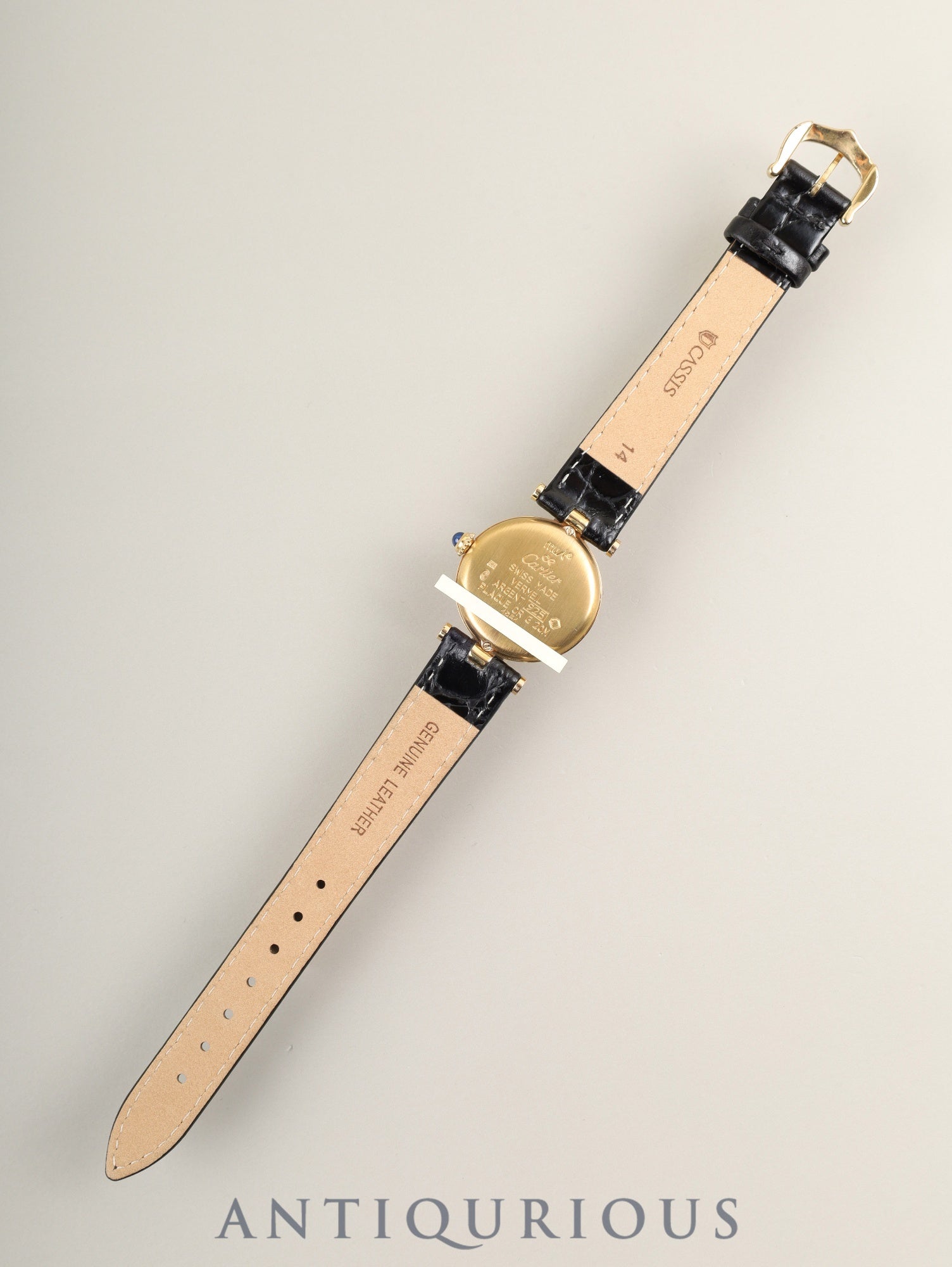 カルティエ マスト ヴァンドーム VLC SM W1002254 / 1851 クォーツ Cal.90.06 SV925 革 純正ピンバックル(GP)アイボリーローマン文字盤 箱 オーバーホール済み