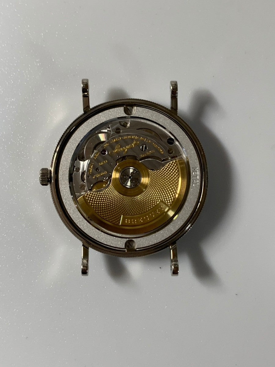 ブレゲ クラシック ツインバレル 5930BB /12/986 自動巻き Cal.517/1 750 革 純正尾錠(750)シルバーローマン文字盤 箱 冊子 保証書(2012年)オーバーホール済み