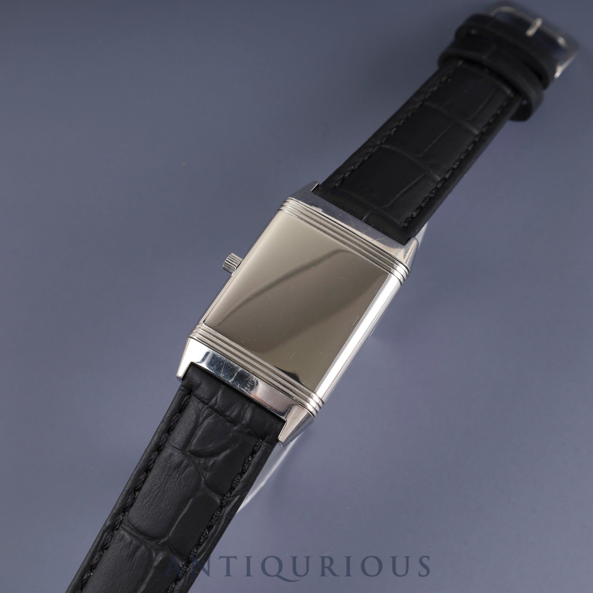 Jaeger-LeCoultre Reverso Classic 250.8.86 Manual Winding Caliber 846/1 Leather Strap Genuine Buckle (SS) Silver Arabic Dial Box Overhauled