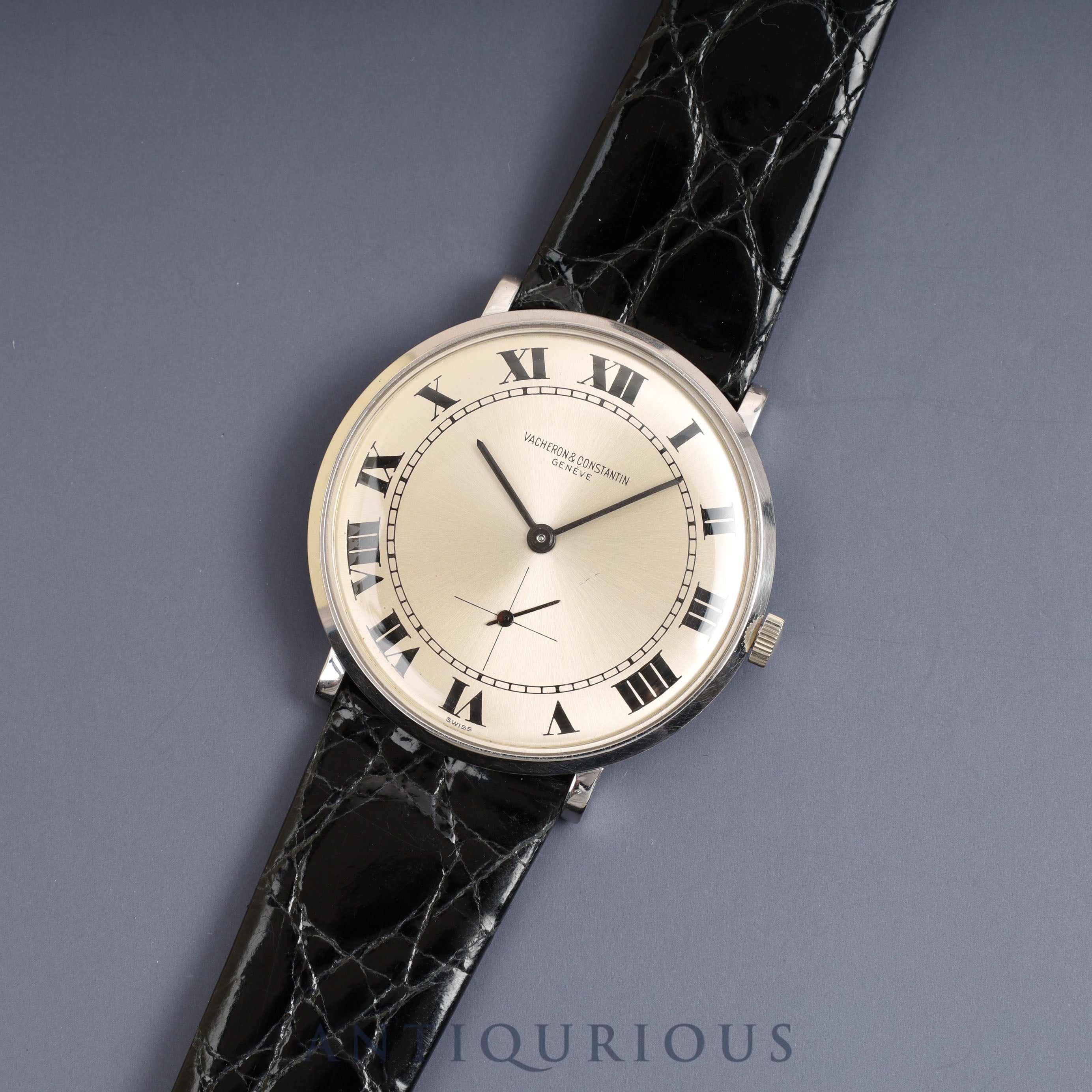 Vacheron Constantin Small Second 6319 Manual Winding Cal.K1001/1 WG Leather Silver Dial